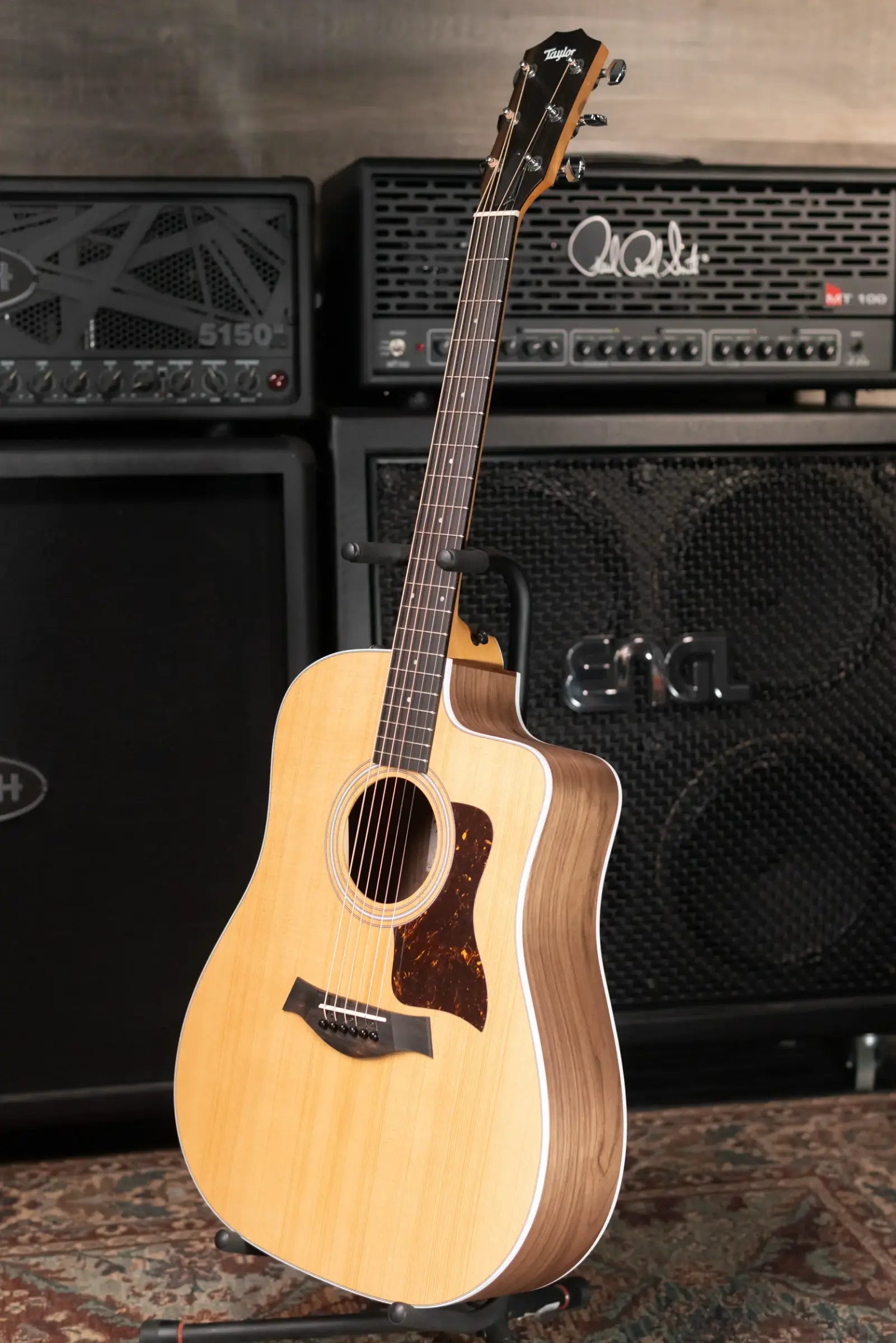 Taylor 210ce Dreadnought Acoustic/Electric Guitar with Gig Bag - Floor Demo