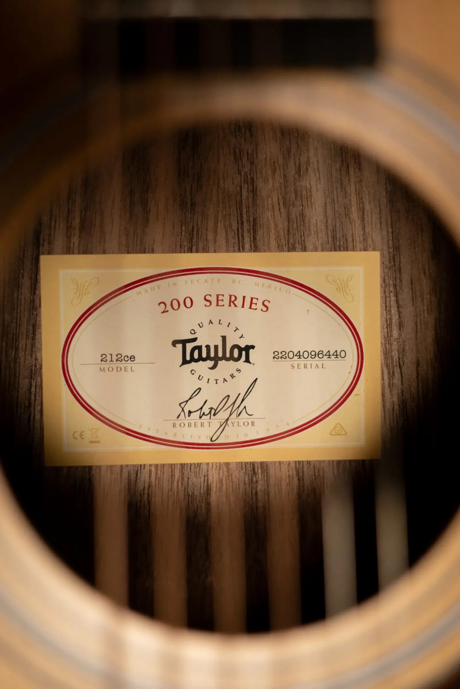 Taylor 212ce Grand Concert Acoustic/Electric Guitar with Gig Bag - Factory Demo