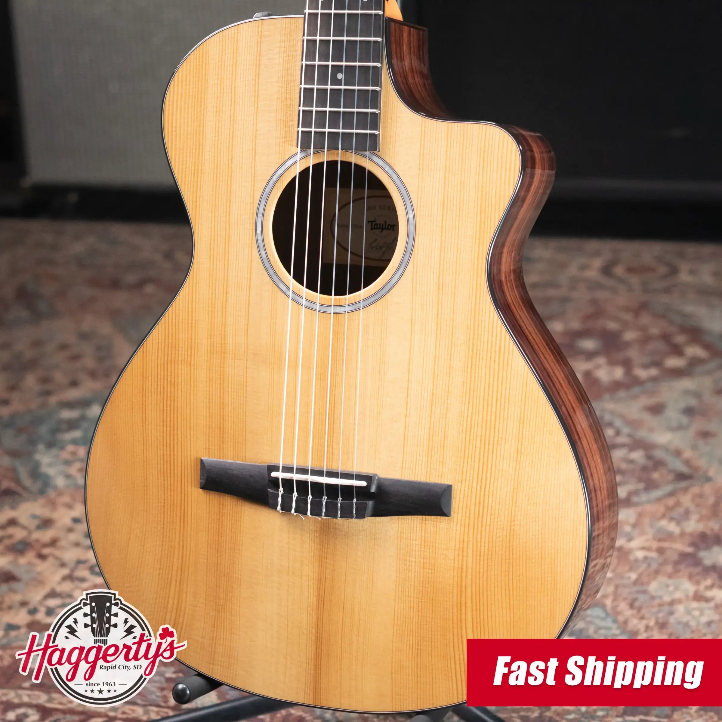 Taylor 212ce-N Plus Grand Concert Acoustic/Electric Guitar with Aerocase