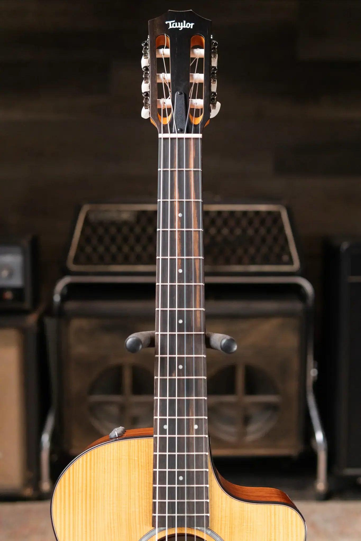 Taylor 212ce-N Plus Nylon Grand Concert Acoustic/Electric Guitar with Aerocase