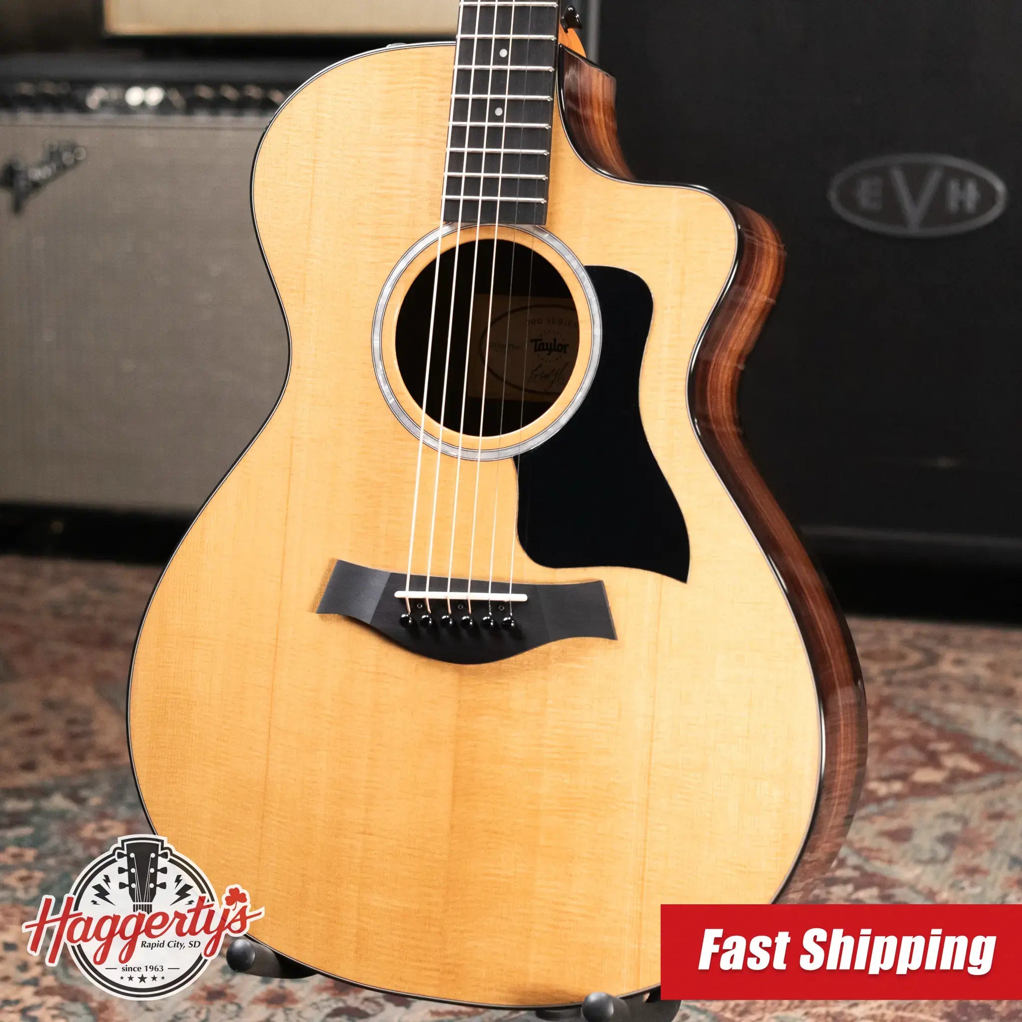 Taylor 212ce Plus Grand Concert Acoustic/Electric Guitar with Aerocase