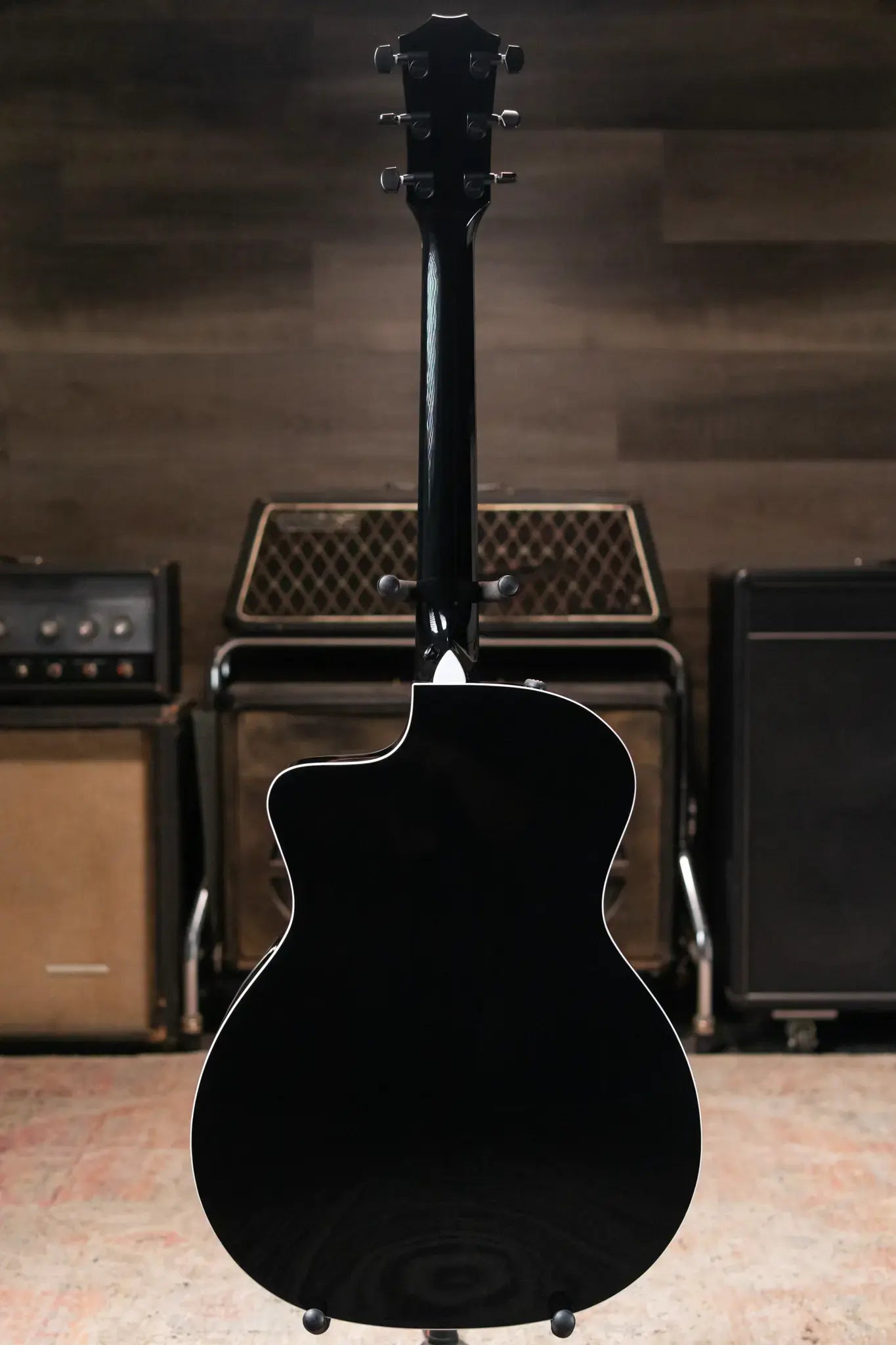 Taylor 214ce-BLK Plus Grand Auditorium Acoustic/Electric Guitar - Black with Aerocase