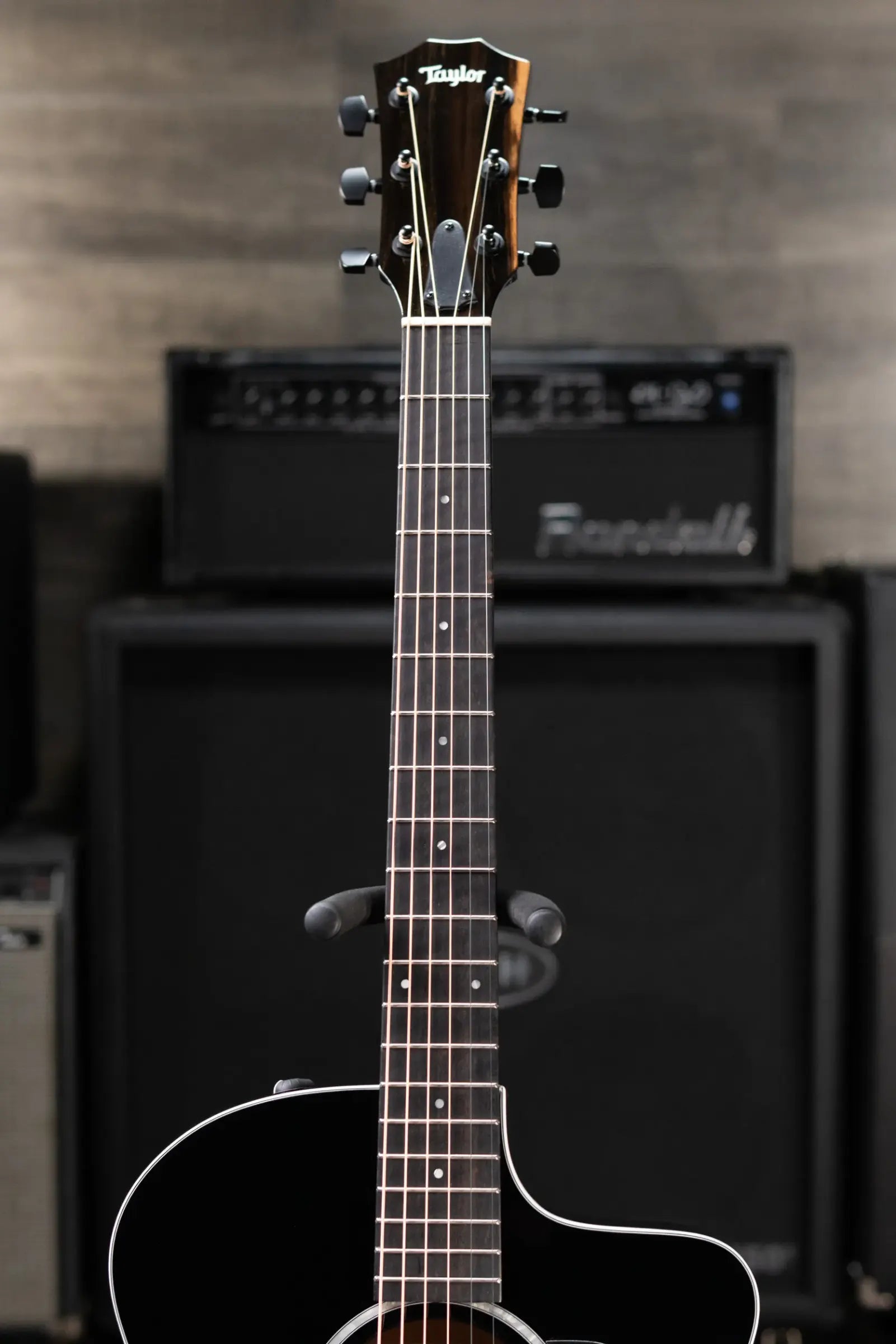 Taylor 214ce-BLK Plus Grand Auditorium Acoustic/Electric Guitar - Black with Aerocase - Factory Demo