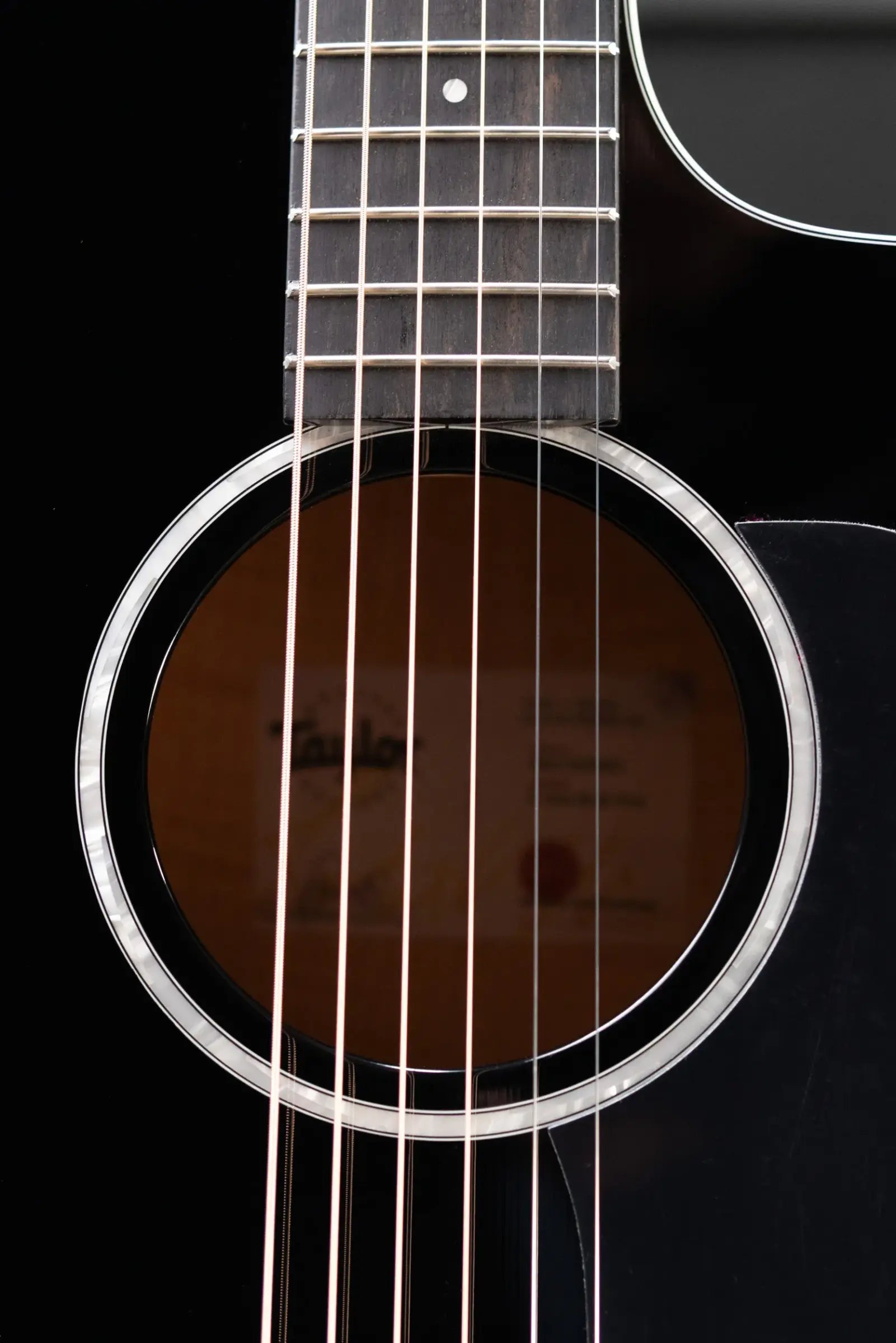 Taylor 214ce-BLK Plus Grand Auditorium Acoustic/Electric Guitar - Black with Aerocase - Factory Demo