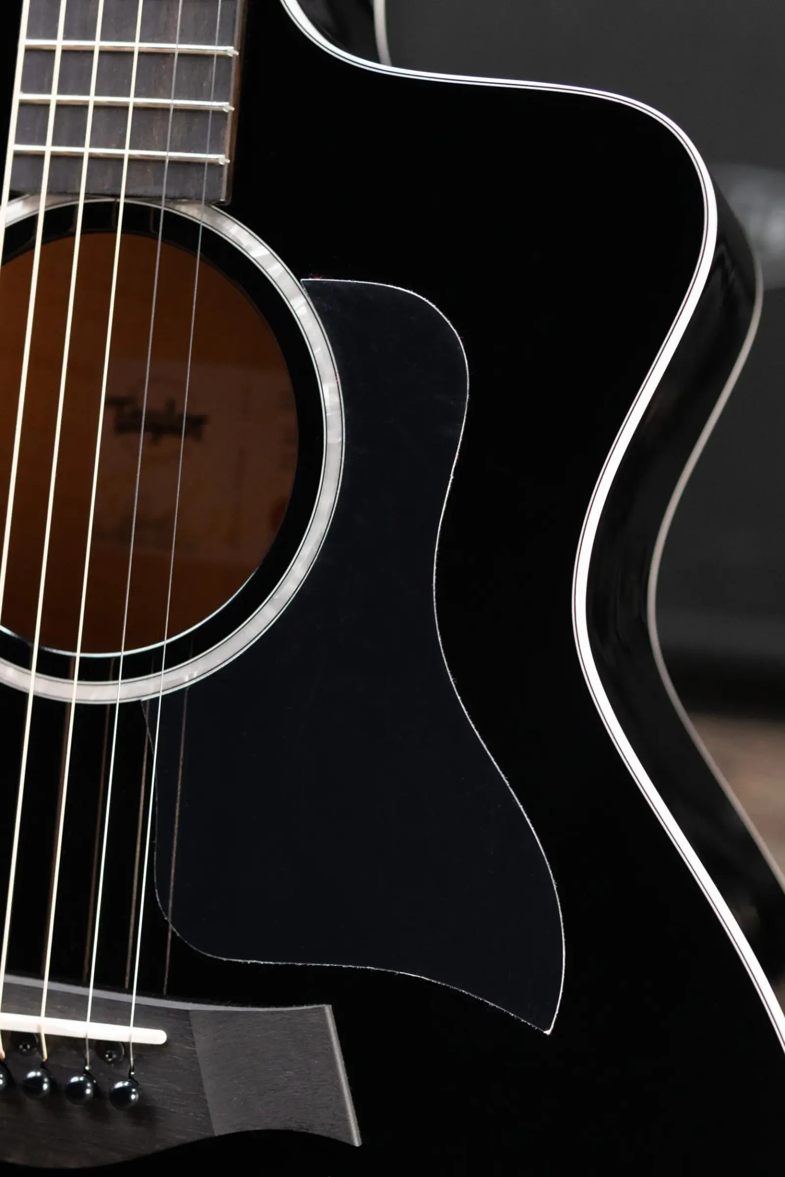 Taylor 214ce-BLK Plus Grand Auditorium Acoustic/Electric Guitar - Black with Aerocase - Factory Demo