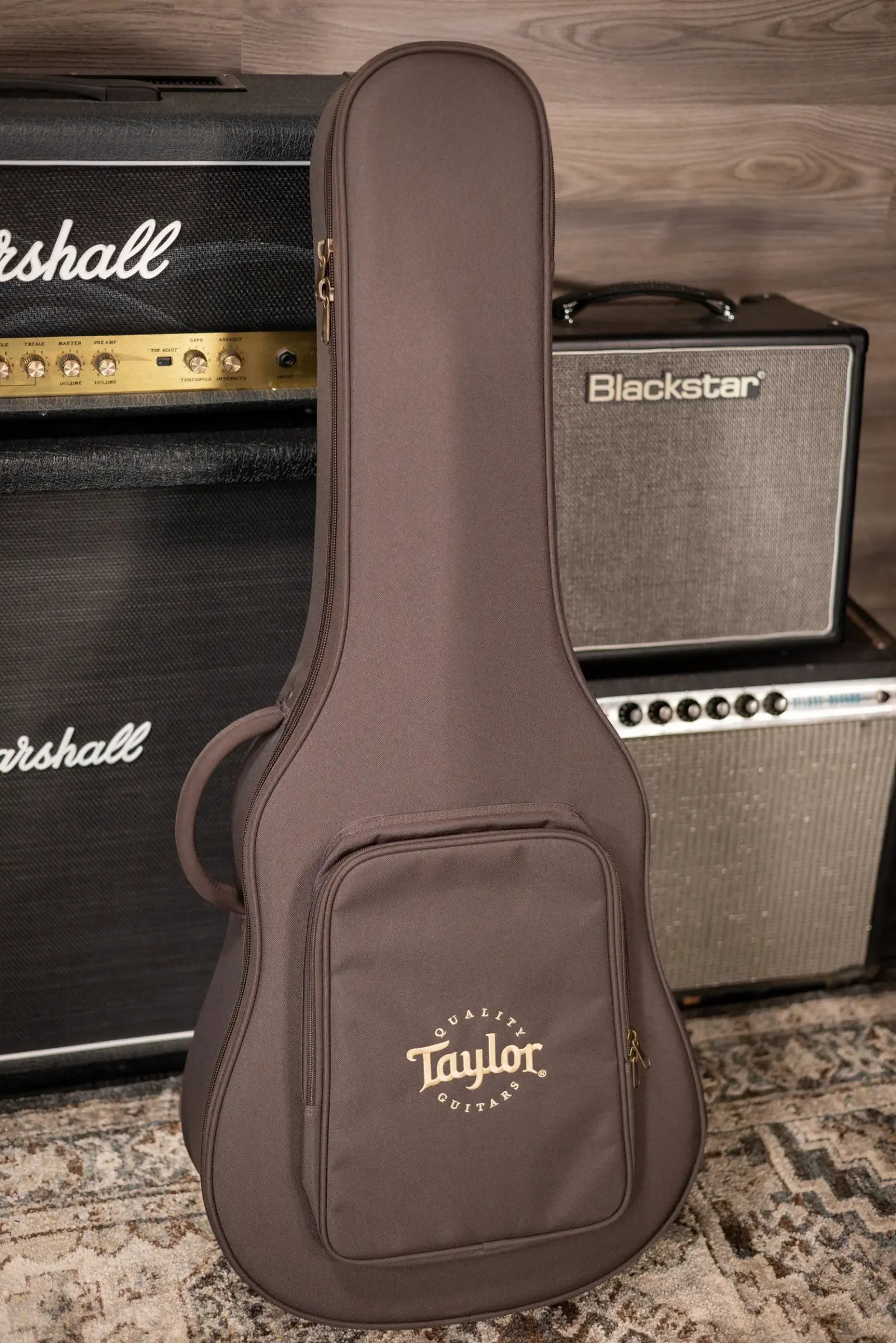 Taylor 214ce-BLK Plus Grand Auditorium Acoustic/Electric Guitar - Black with Hardshell Case