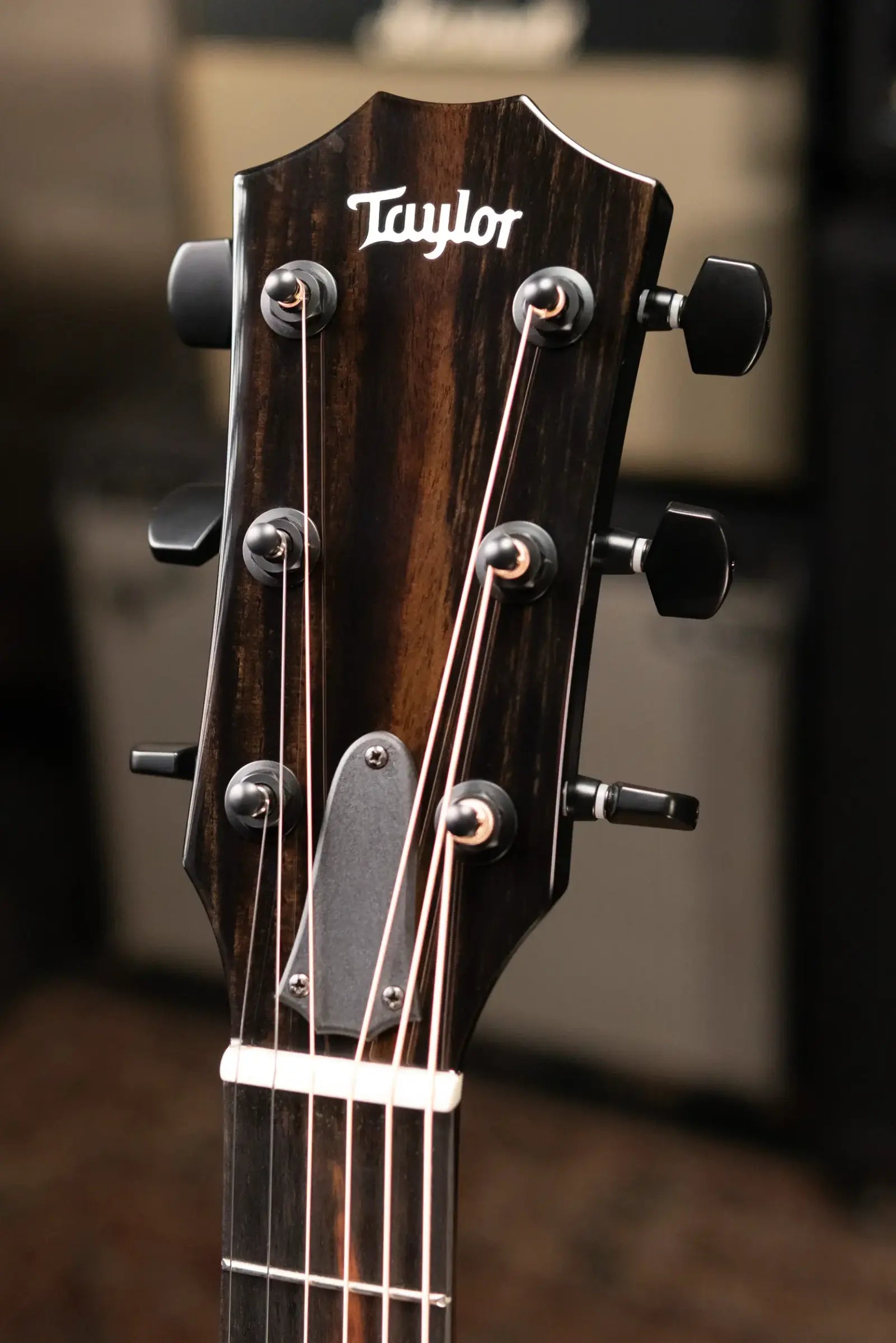 Taylor 214ce-BLK Plus Left-Hand Grand Auditorium Acoustic/Electric Guitar - Black with Aerocase - Factory Demo