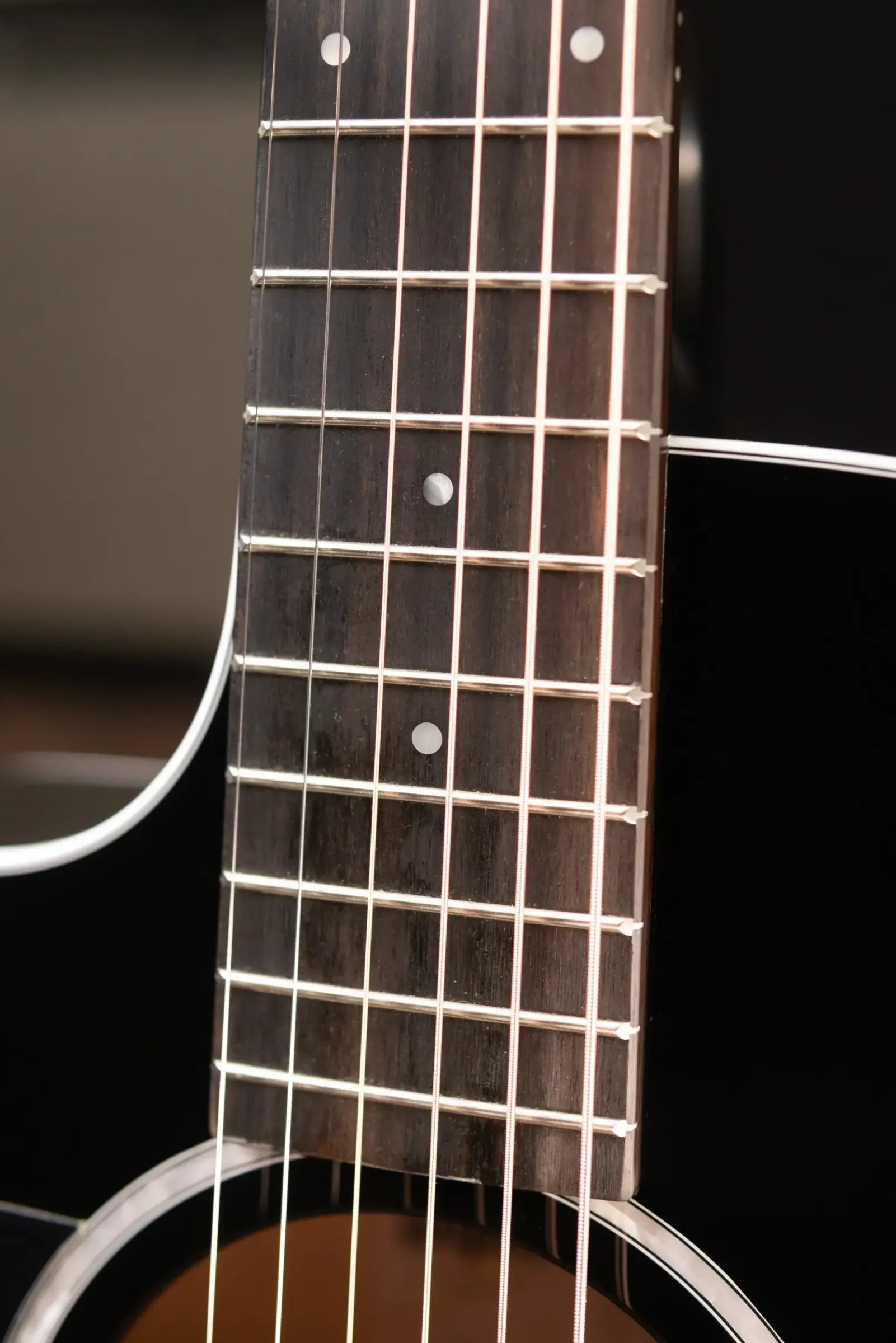 Taylor 214ce-BLK Plus Left-Hand Grand Auditorium Acoustic/Electric Guitar - Black with Aerocase - Factory Demo