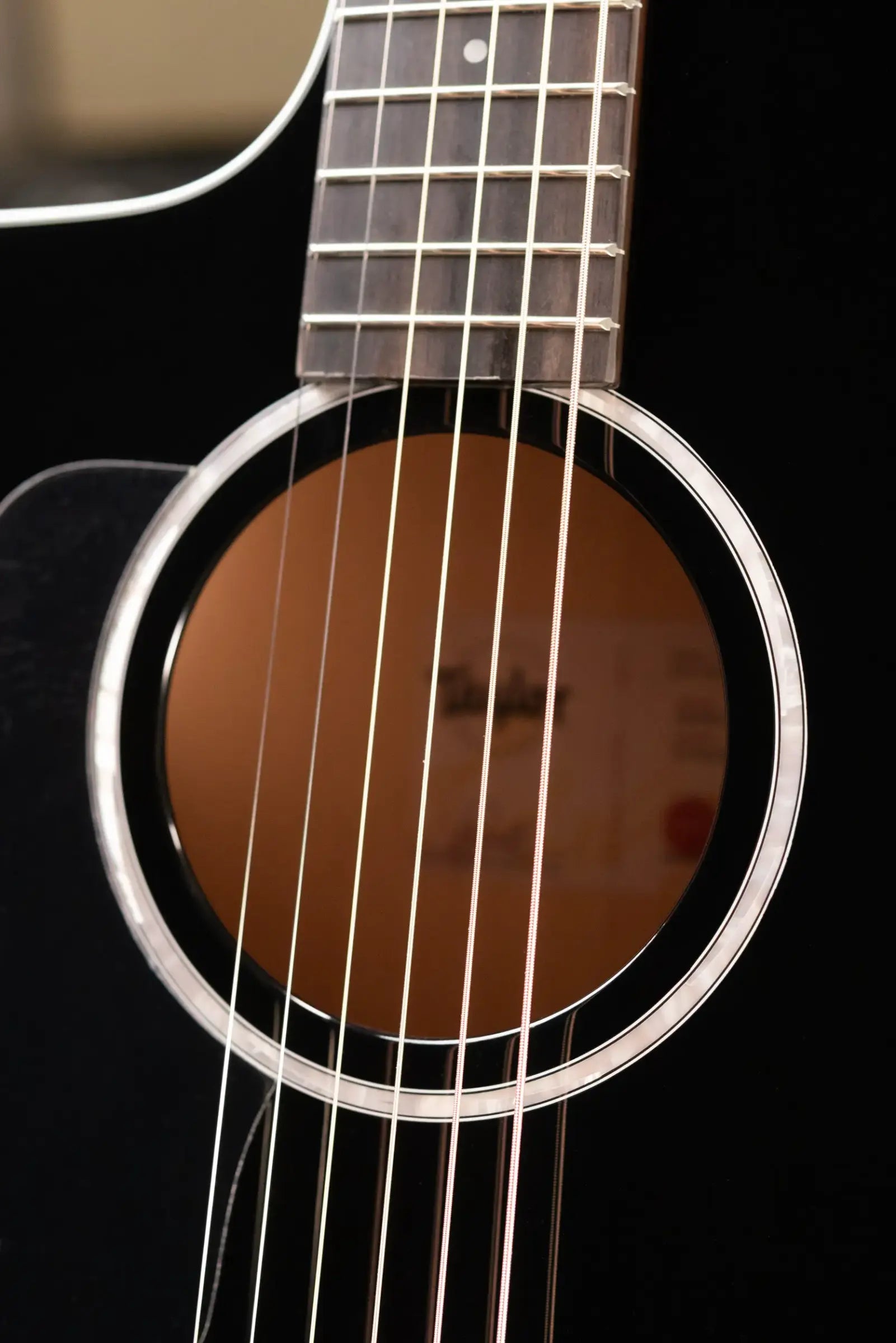 Taylor 214ce-BLK Plus Left-Hand Grand Auditorium Acoustic/Electric Guitar - Black with Aerocase - Factory Demo