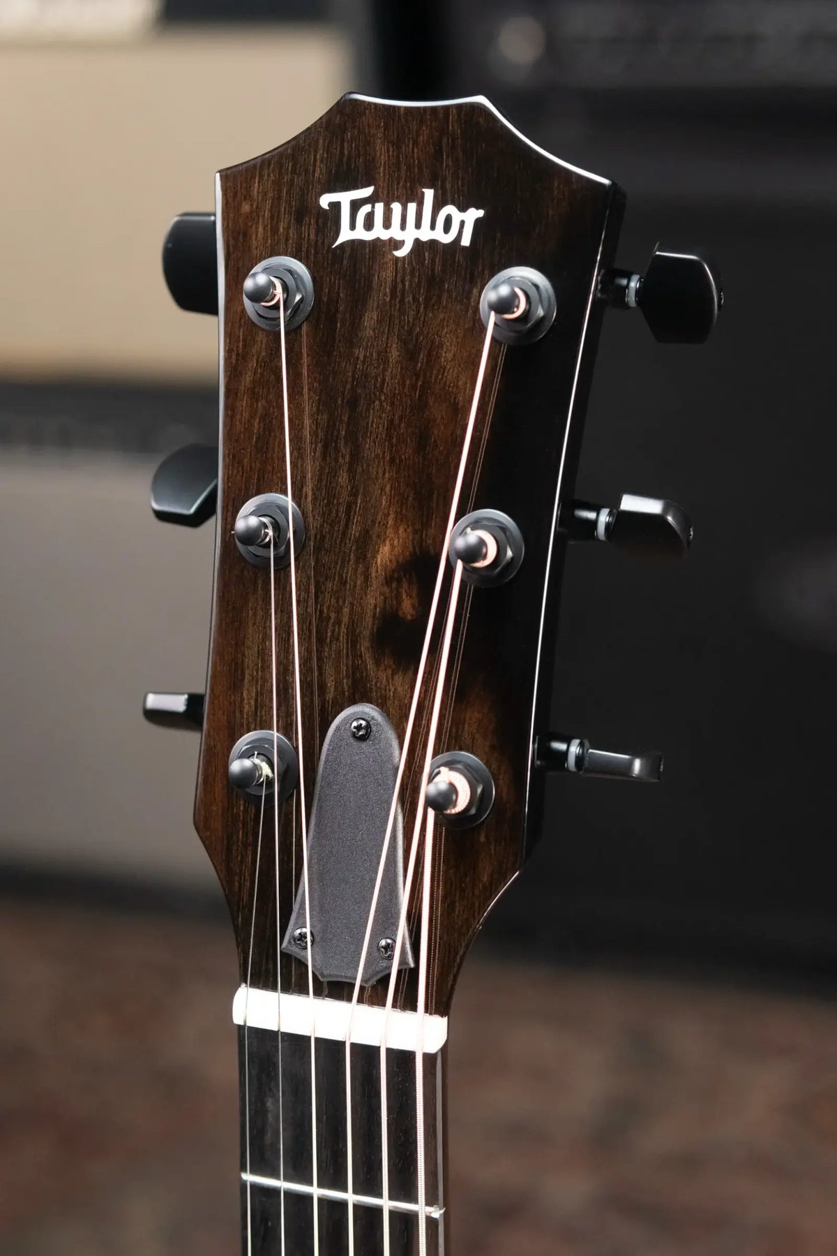Taylor 214ce-BLK Plus Left-Handed Grand Auditorium Acoustic/Electric Guitar - Black with Aerocase - Demo