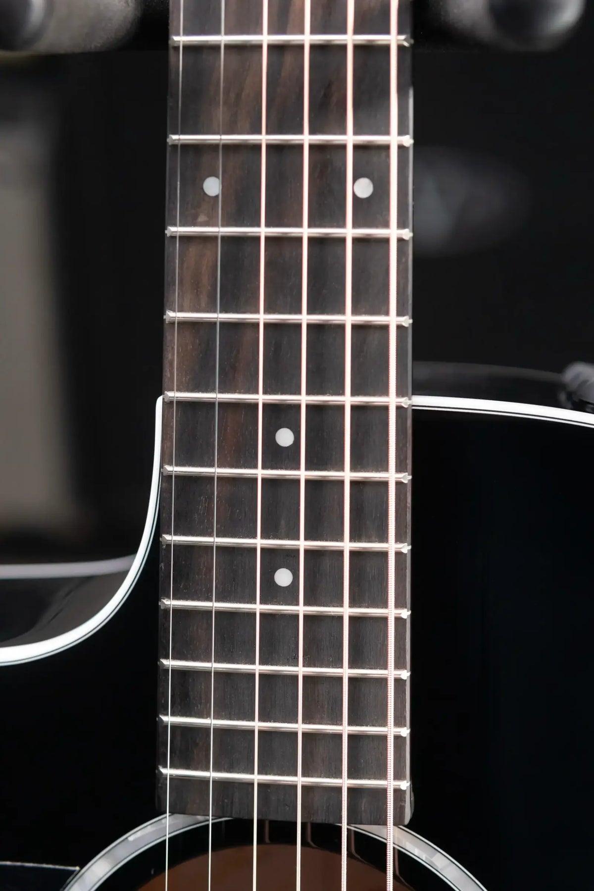 Taylor 214ce-BLK Plus Left-Handed Grand Auditorium Acoustic/Electric Guitar - Black with Aerocase - Demo