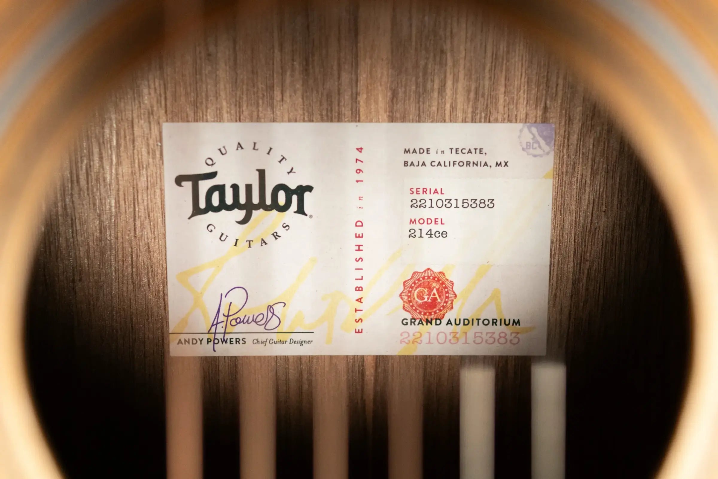 Taylor 214ce Grand Auditorium Acoustic/Electric Guitar with Gig Bag