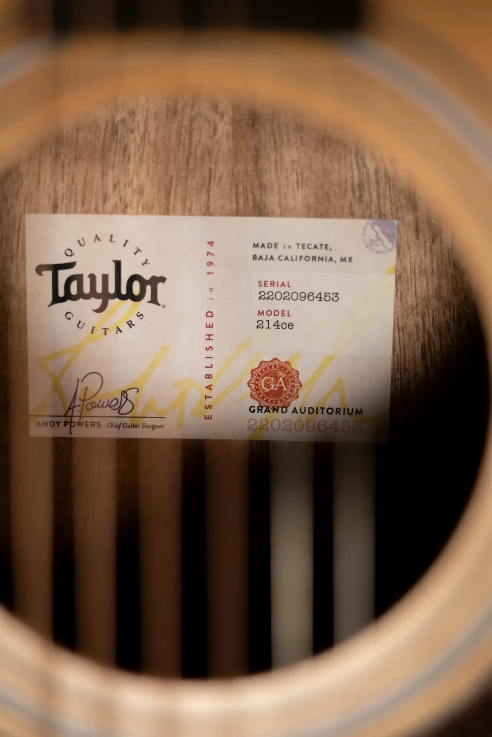 Taylor 214ce Grand Auditorium Acoustic/Electric Guitar with Gig Bag