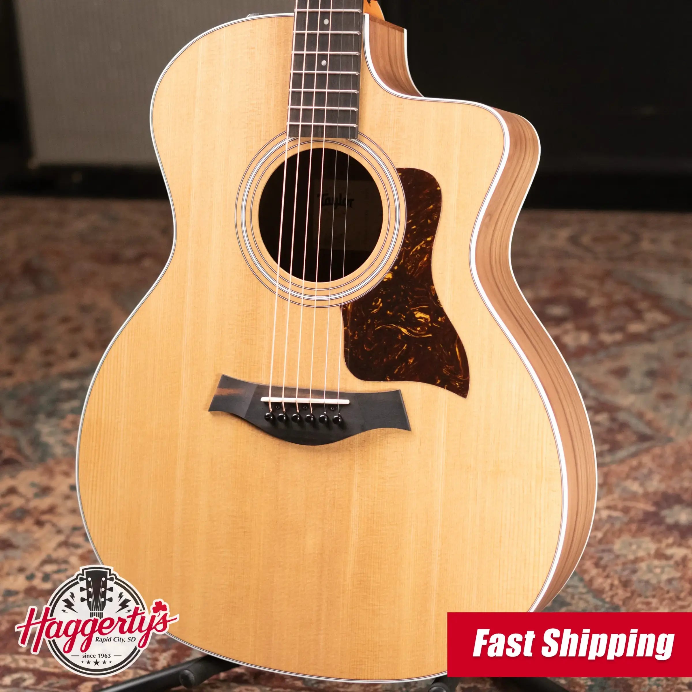 Taylor 214ce Grand Auditorium Acoustic-Electric Guitar with Structured Gig Bag