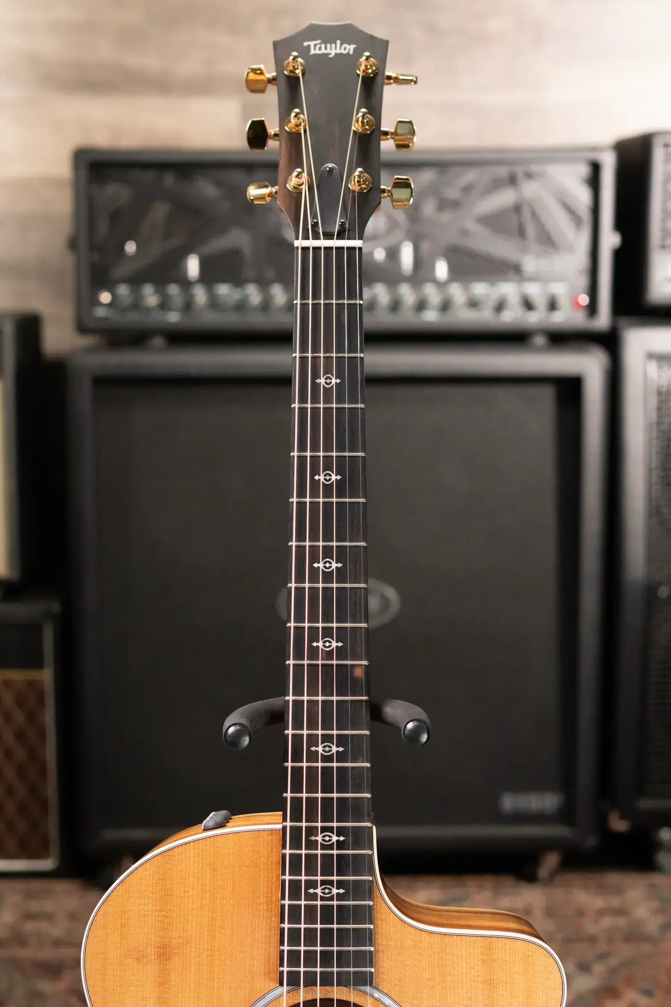 Taylor 214ce-K DLX Grand Auditorium Acoustic/Electric Guitar with Hardshell Case - Factory Demo