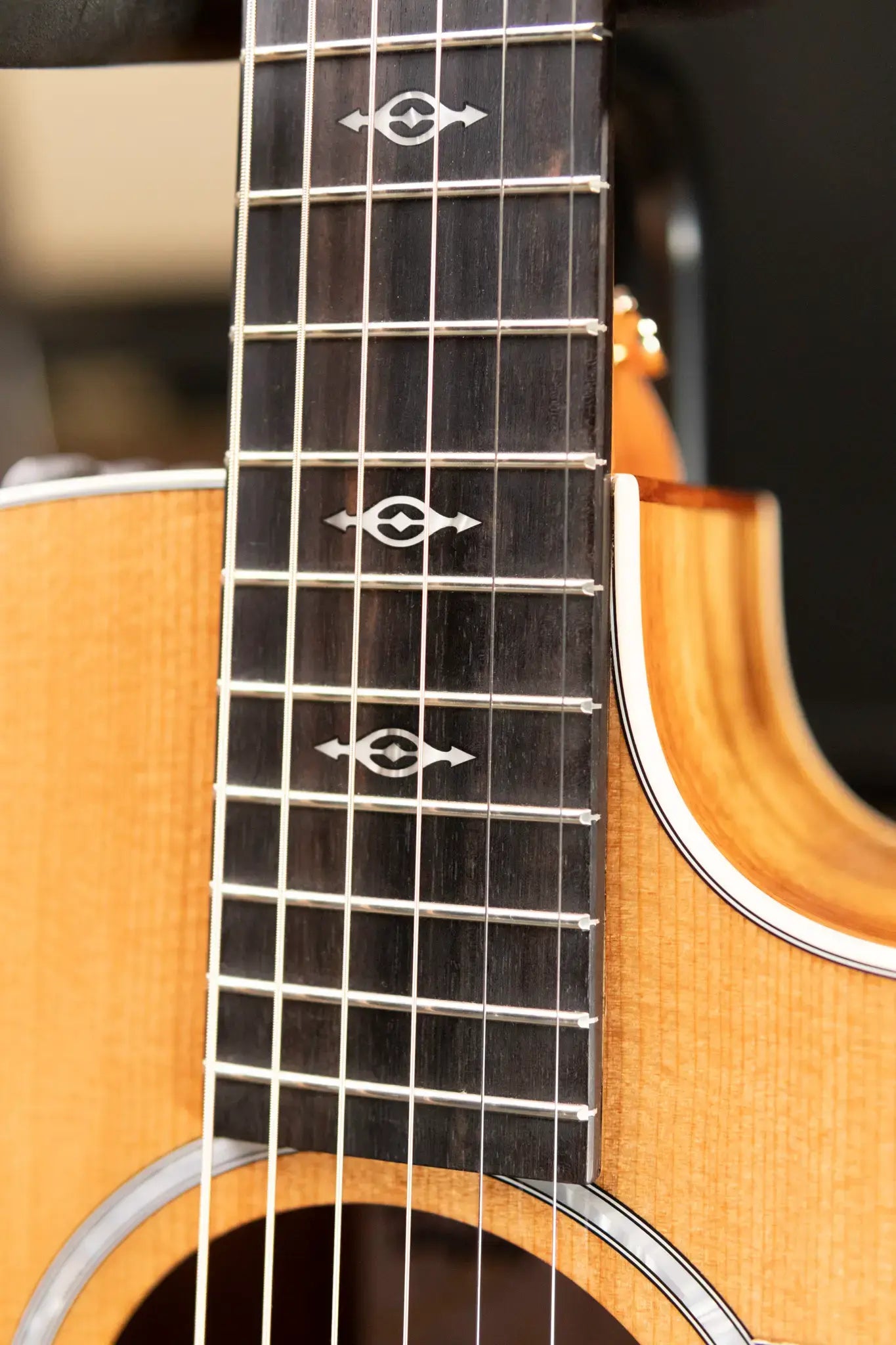 Taylor 214ce-K DLX Grand Auditorium Acoustic/Electric Guitar with Hardshell Case - Factory Demo