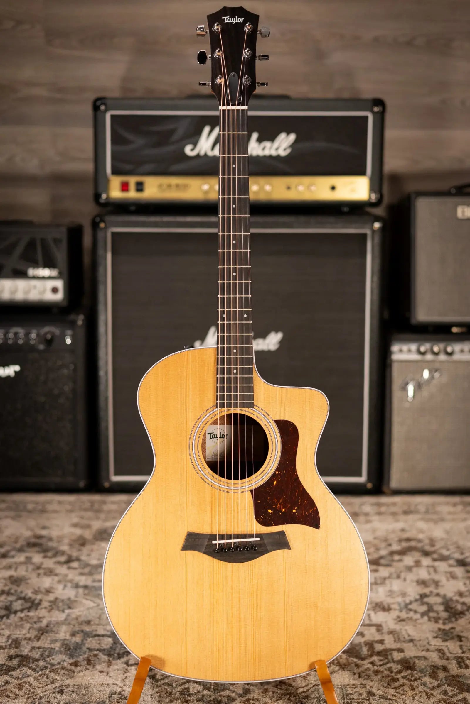 Taylor 214ce-K Grand Auditorium Acoustic-Electric Guitar with Structured Gig Bag