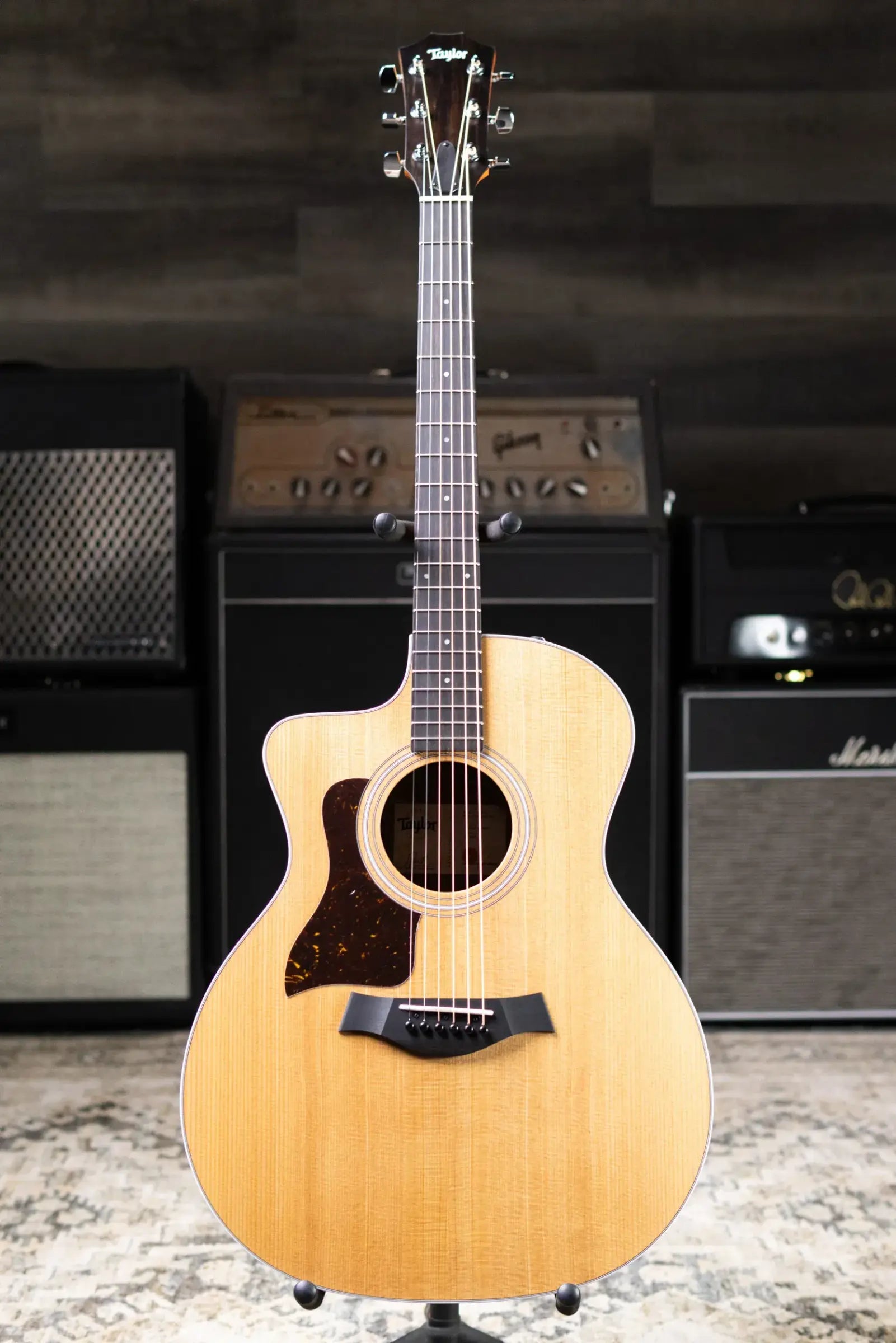 Taylor 214ce Left-Hand Grand Auditorium Acoustic/Electric Guitar with Gig Bag