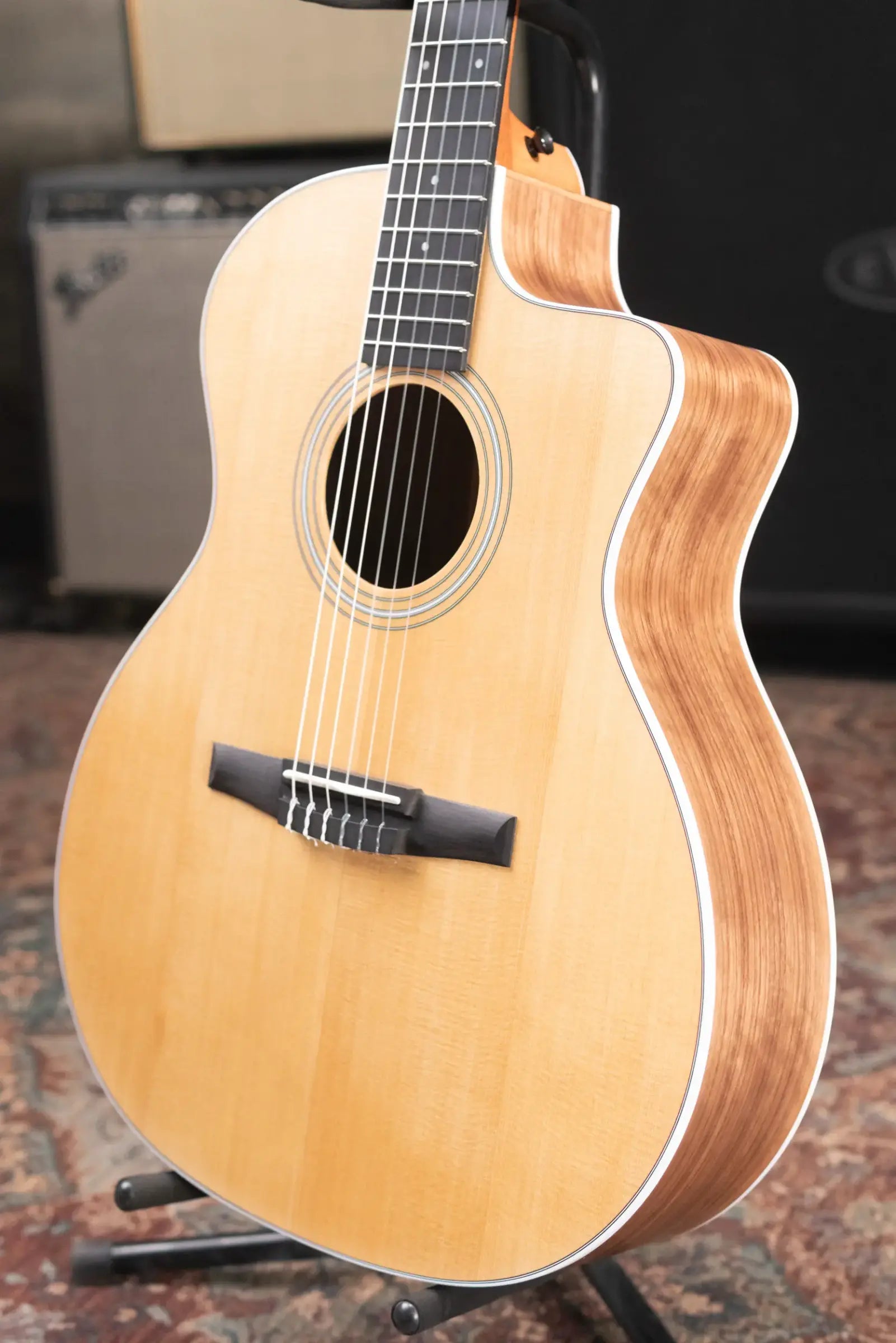 Taylor 214ce-N Nylon Grand Auditorium Acoustic/Electric Guitar with Gig Bag
