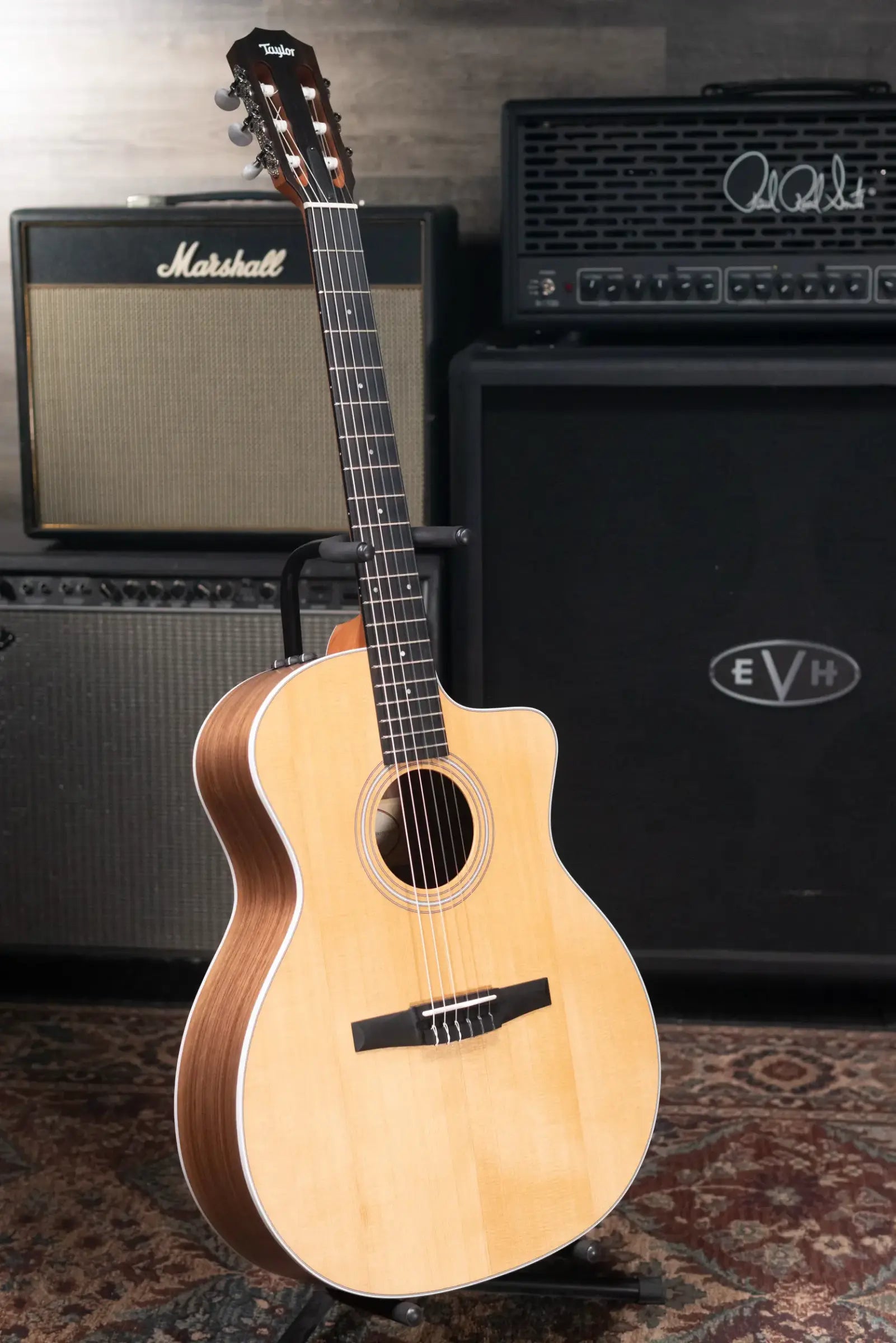 Taylor 214ce-N Nylon Grand Auditorium Acoustic/Electric Guitar with Gig Bag