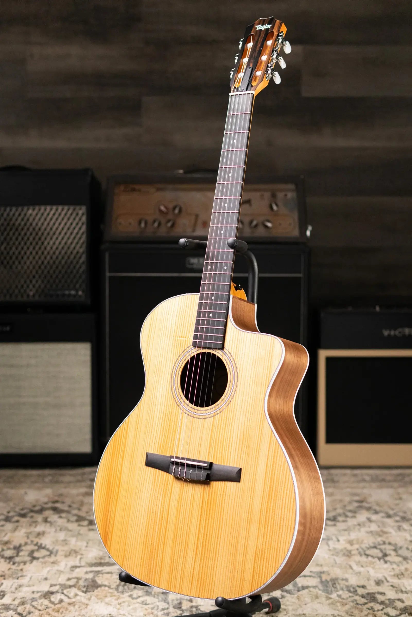 Taylor 214ce-N Nylon Grand Auditorium Acoustic/Electric Guitar with Gig Bag