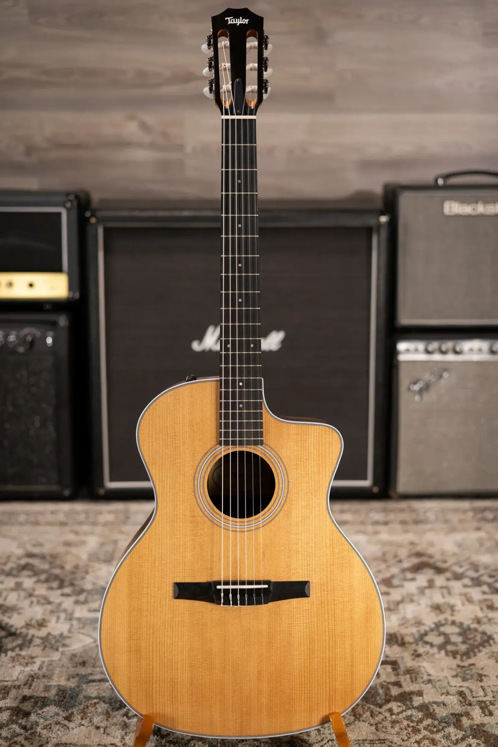 Taylor 214ce-N Nylon Grand Auditorium Acoustic/Electric Guitar with Gig Bag