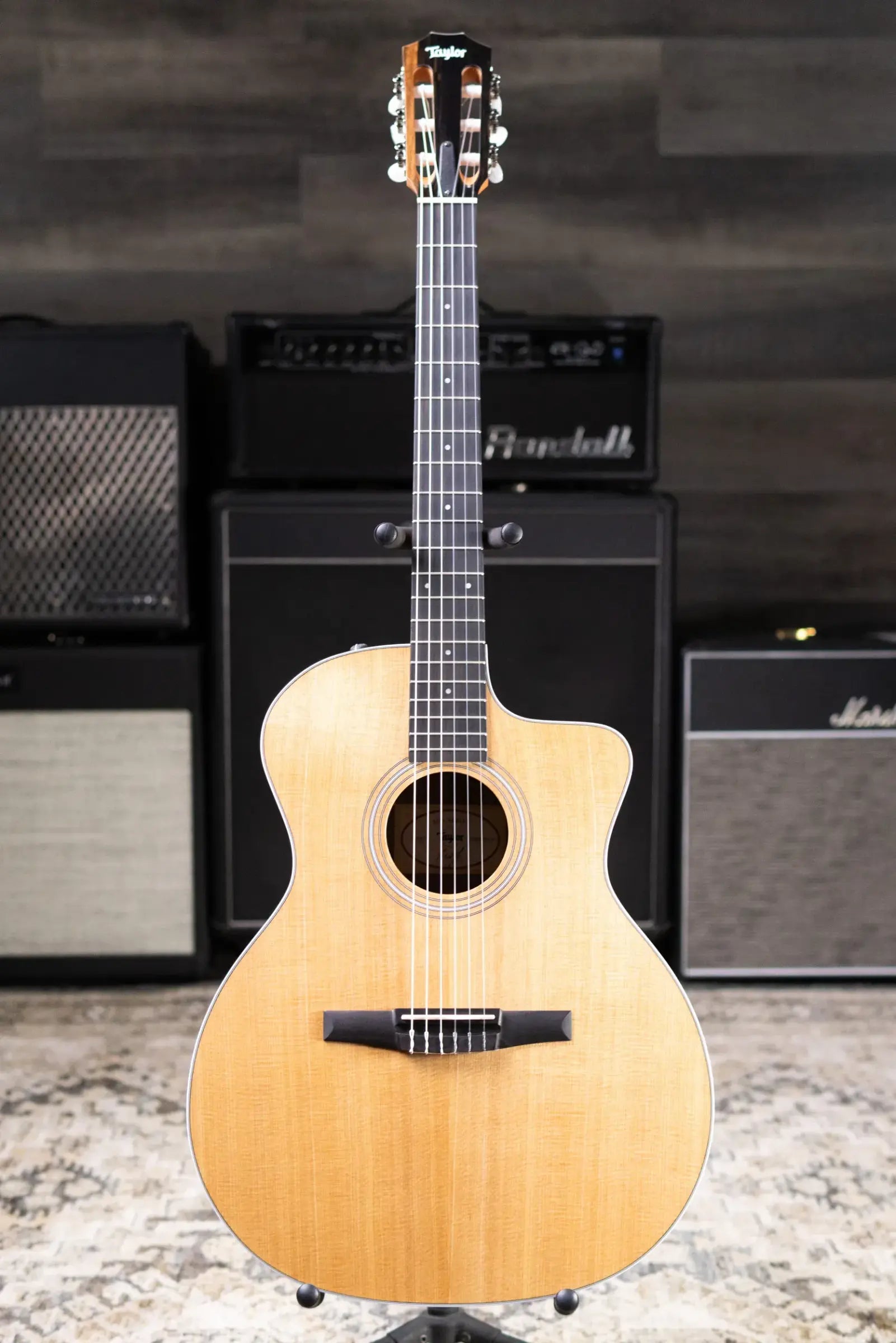 Taylor 214ce-N Nylon Grand Auditorium Acoustic/Electric Guitar with Gig Bag