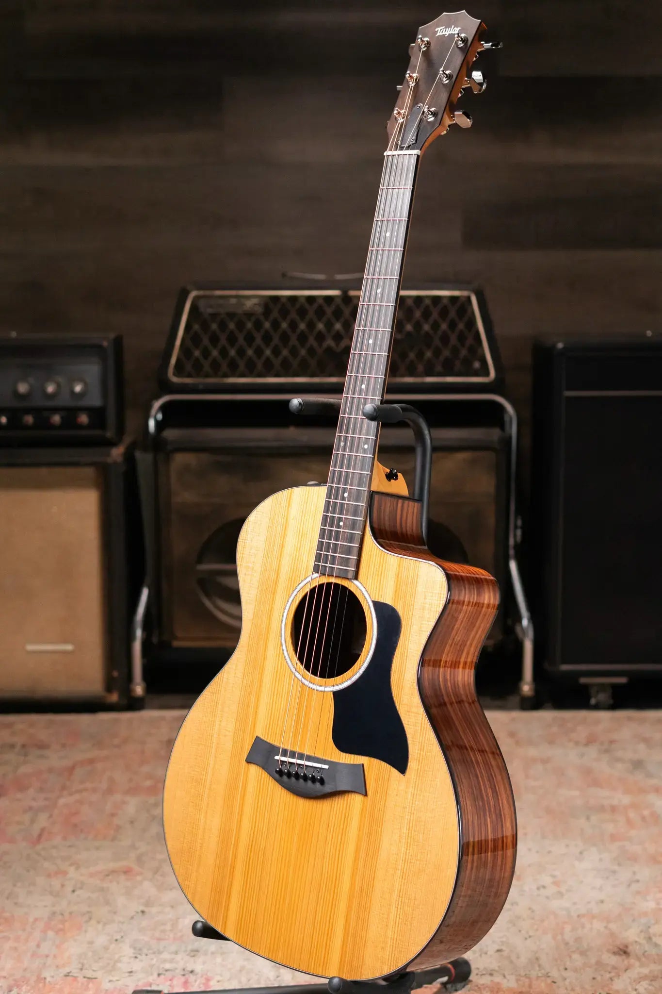 Taylor 214ce Plus Grand Auditorium Acoustic/Electric Guitar with Aerocase - Factory Demo