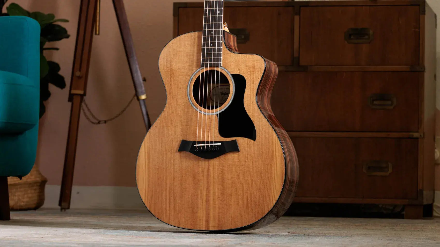 Taylor 214ce Plus Grand Auditorium Acoustic/Electric Guitar with Aerocase