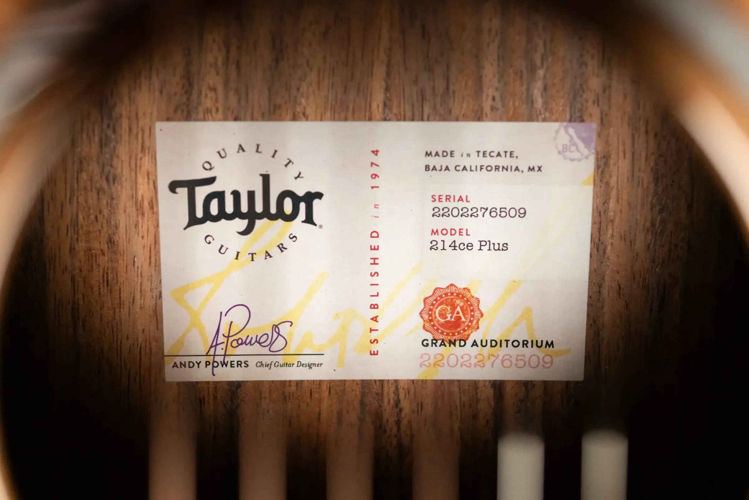 Taylor 214ce Plus Grand Auditorium Acoustic/Electric Guitar with Aerocase
