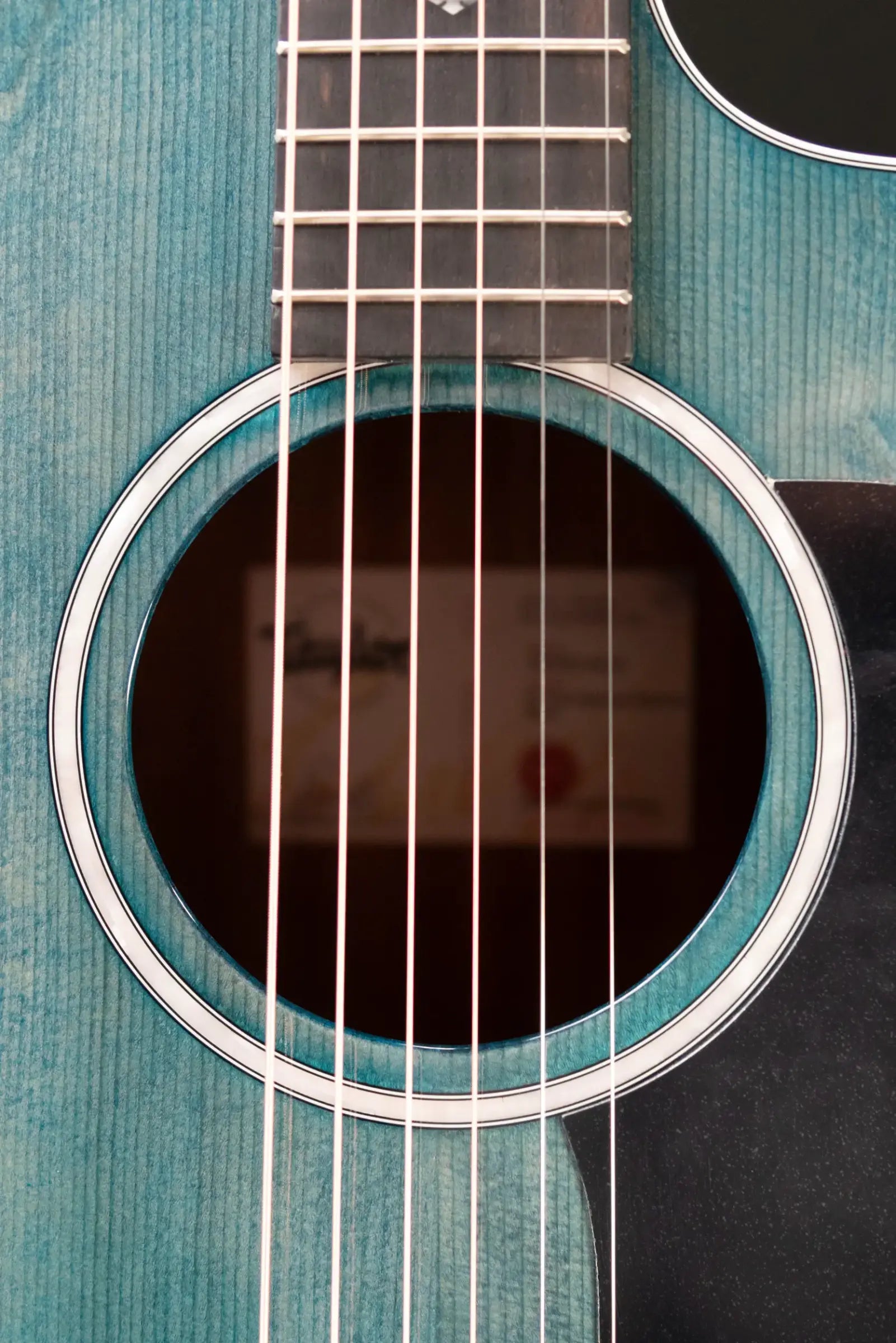 Taylor 214ce Plus Special Edition Grand Auditorium Acoustic/Electric Guitar - Trans Blue Top with Aerocase