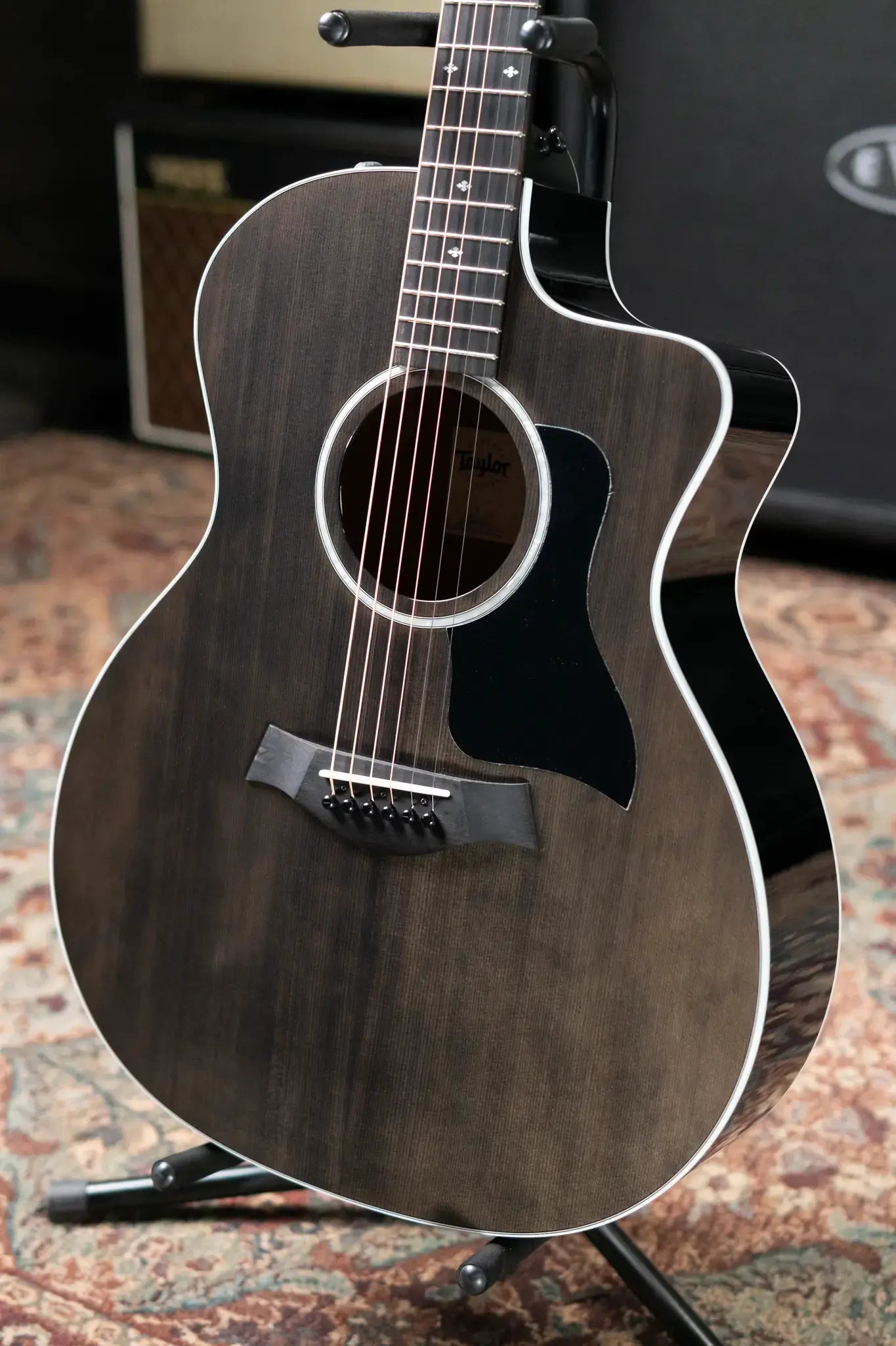 Taylor 214ce Plus Special Edition Grand Auditorium Acoustic/Electric Guitar - Trans Grey Top with Aerocase