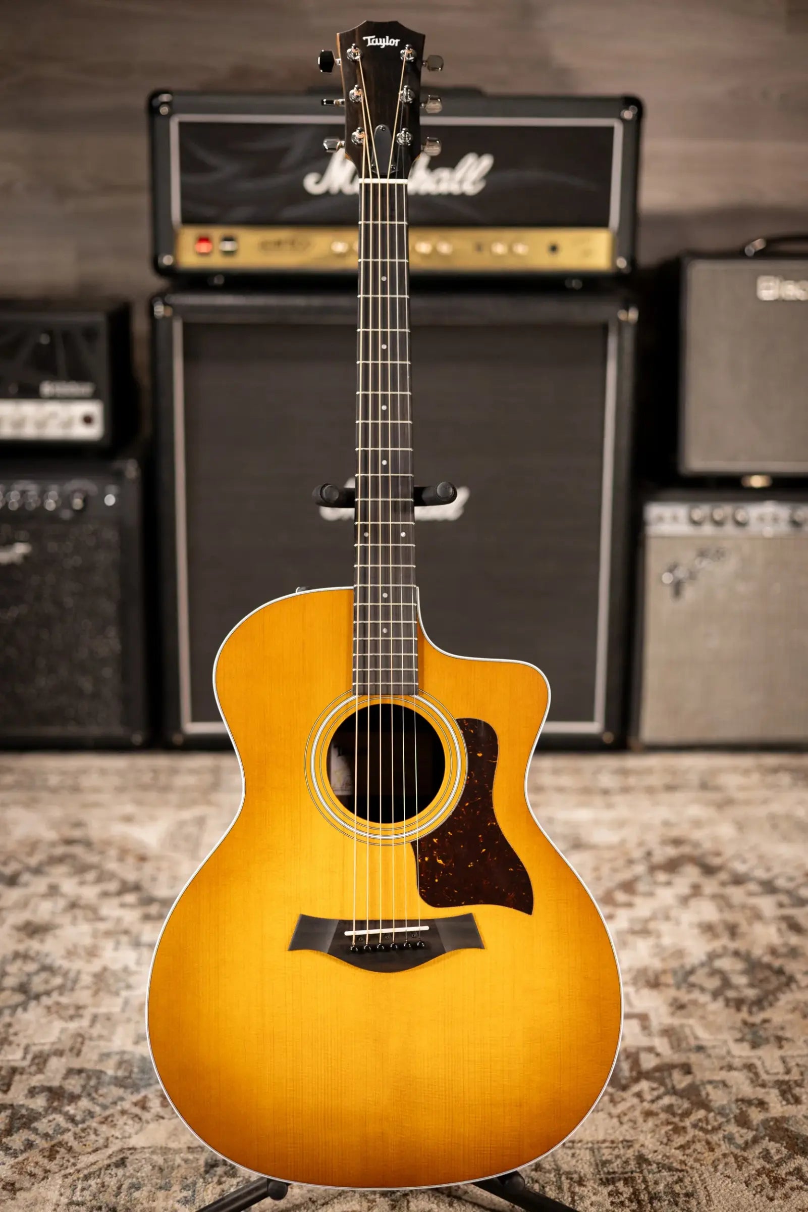 Taylor 214ce Special Edition Grand Auditorium Acoustic/Electric Guitar - Honeyburst with Gig Bag