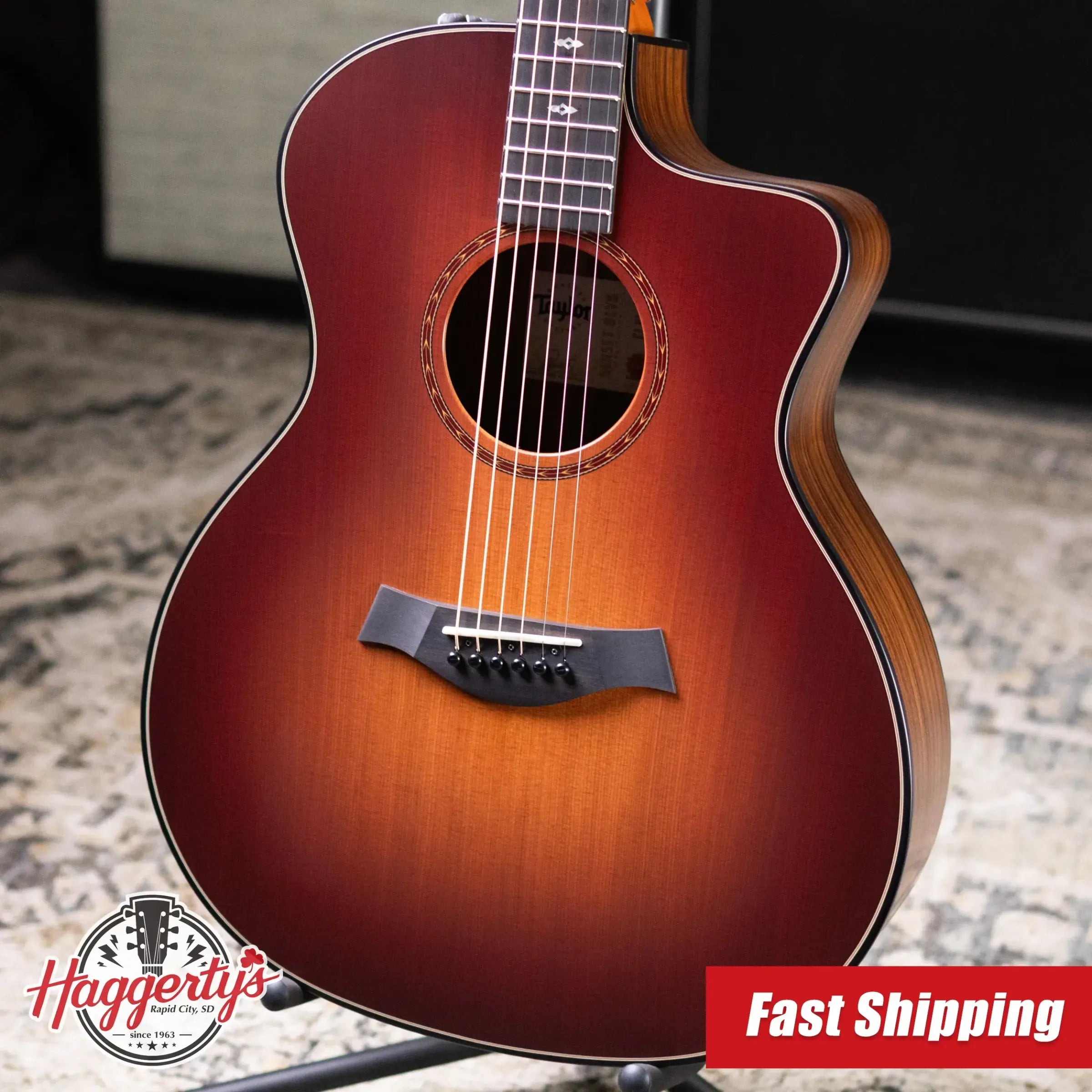 Taylor 214ce Sunset Blvd Grand Auditorium Acoustic/Electric Guitar - Sepia Burst with Gig Bag