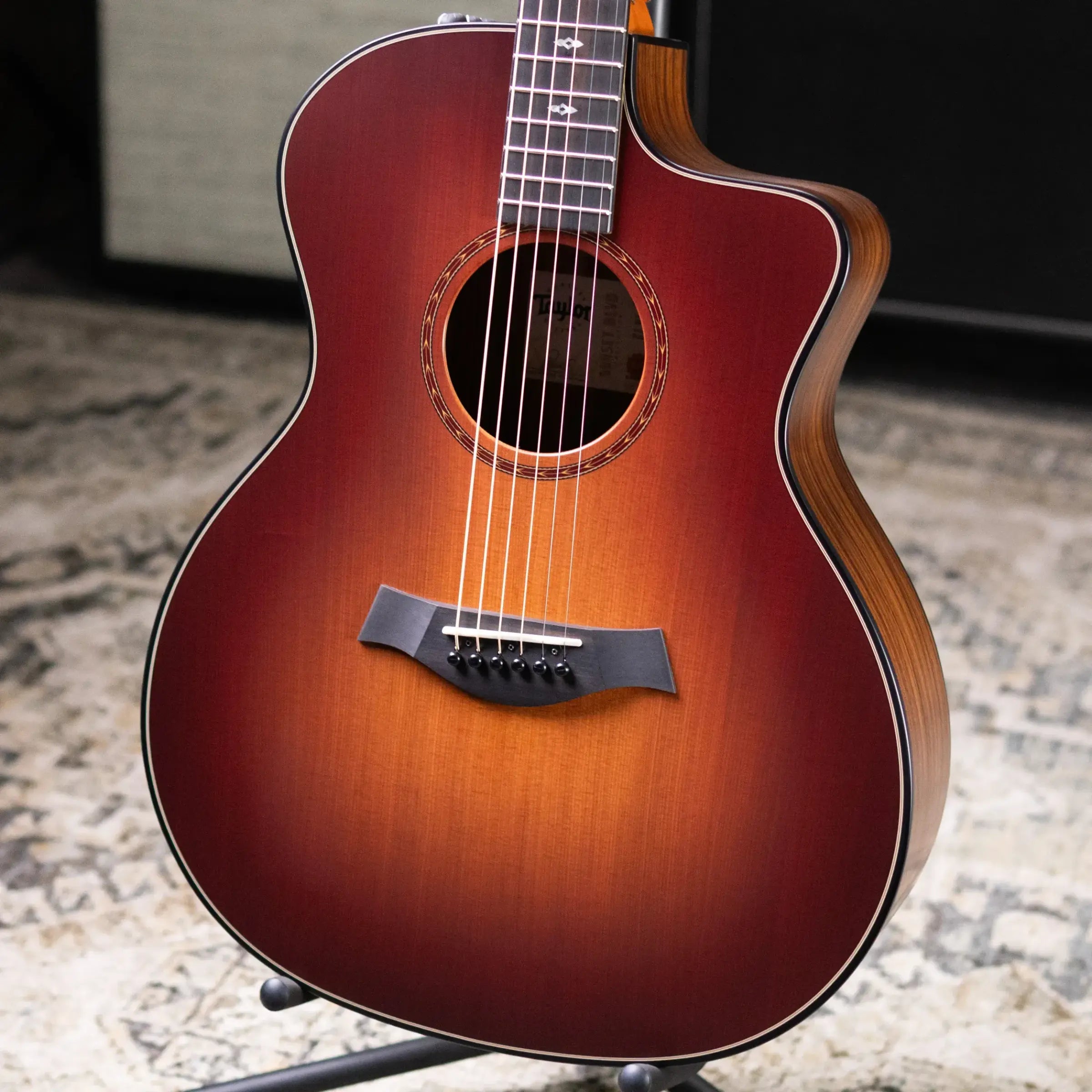 Taylor 214ce Sunset Blvd Grand Auditorium Acoustic/Electric Guitar - Sepia Burst with Gig Bag