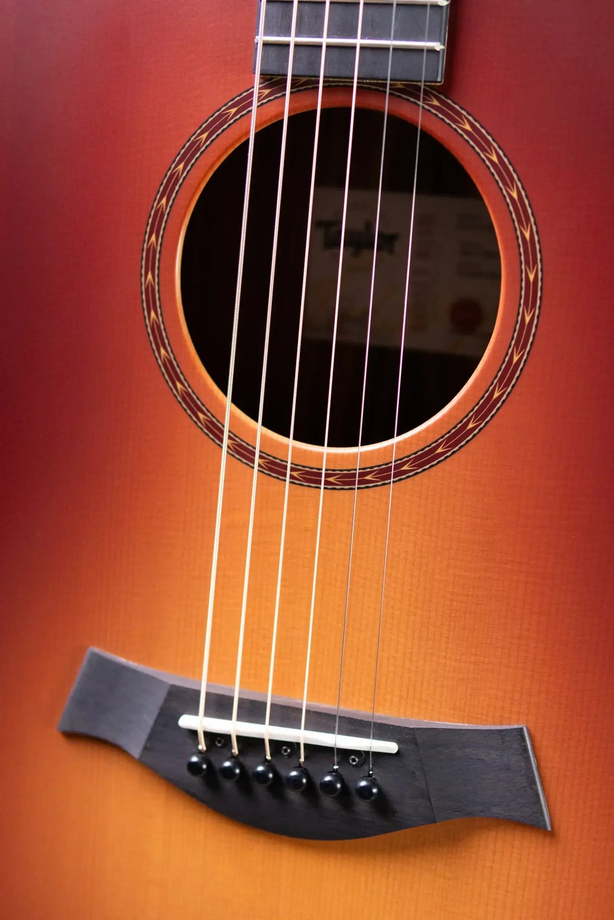 Taylor 214ce Sunset Blvd Grand Auditorium Acoustic/Electric Guitar - Sepia Burst with Gig Bag - Prototype