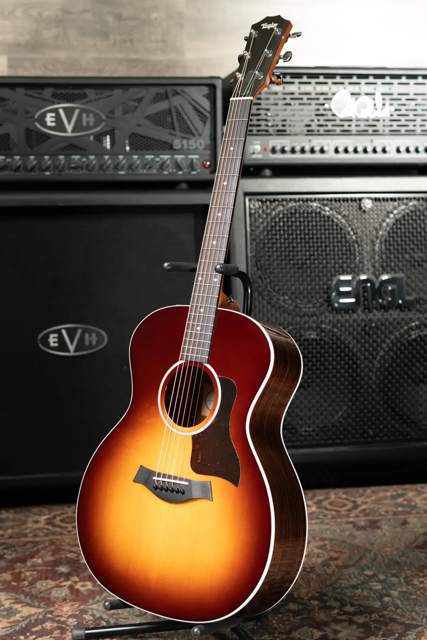 Taylor 214e-SB DLX Grand Auditorium Acoustic-Electric Guitar with Hardshell Case - Used