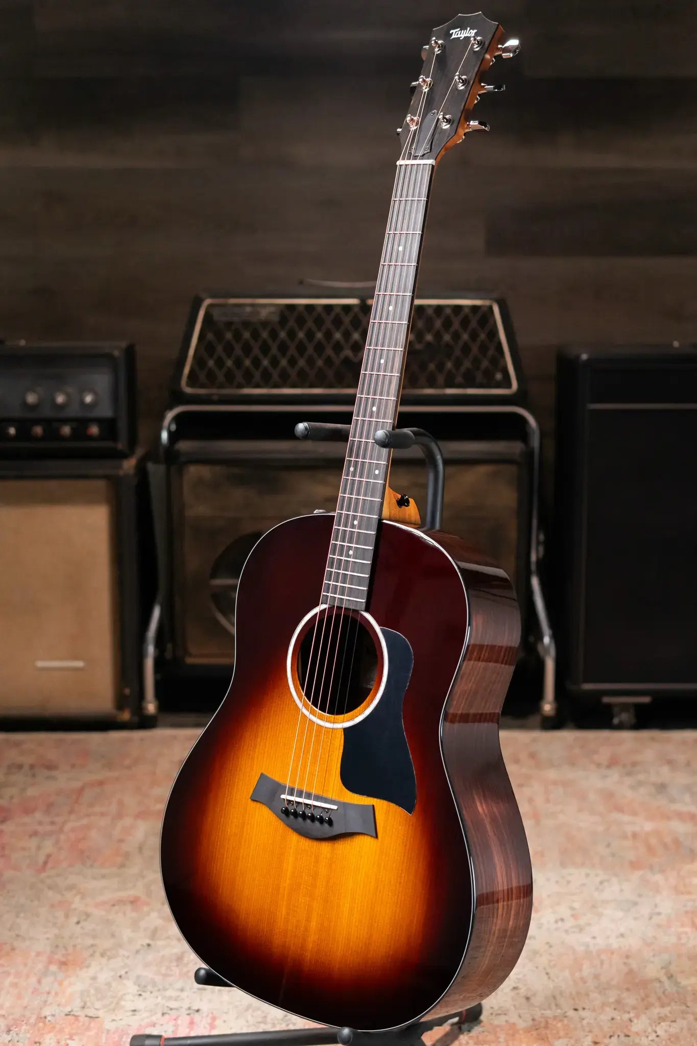 Taylor 217e Plus Grand Pacific Acoustic/Electric Guitar - Sunburst with Aerocase - Factory Demo
