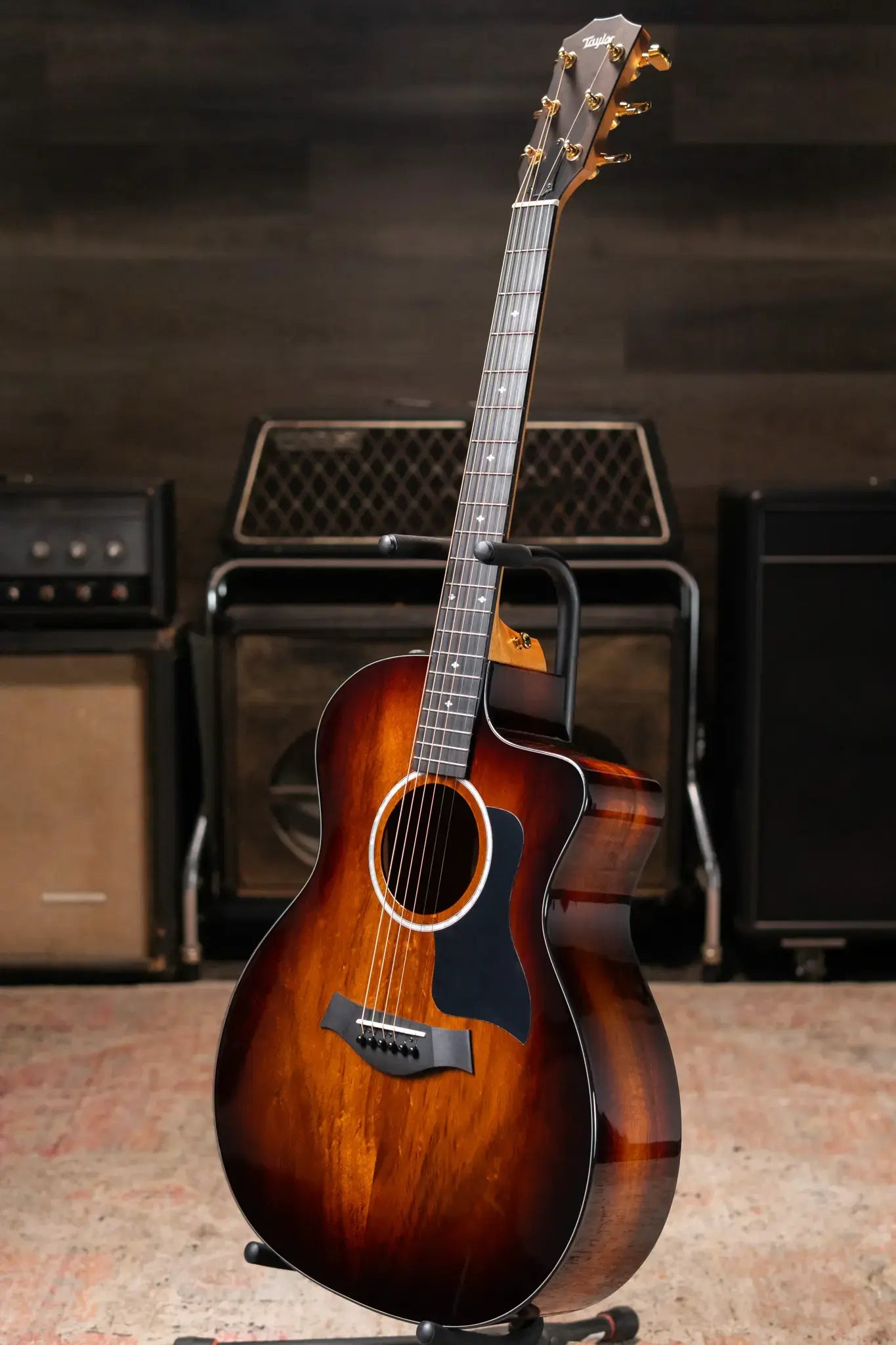 Taylor 224ce-K DLX Grand Auditorium Acoustic/Electric Guitar with Hardshell Case - Factory Demo