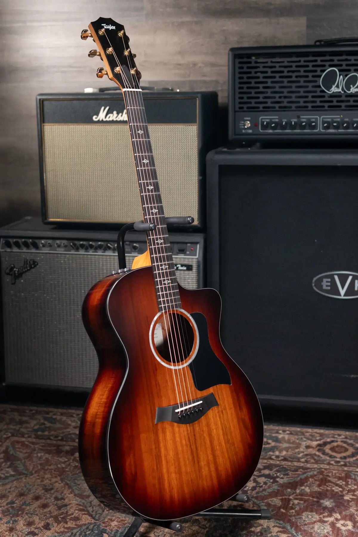 Taylor 224ce-K DLX Grand Auditorium Acoustic/Electric Guitar with Hardshell Case - Display Model