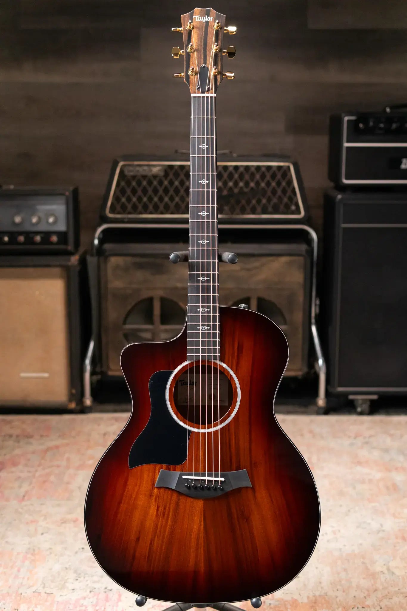 Taylor 224ce-K DLX Left-Handed Grand Auditorium Acoustic/Electric Guitar with Hardshell Case