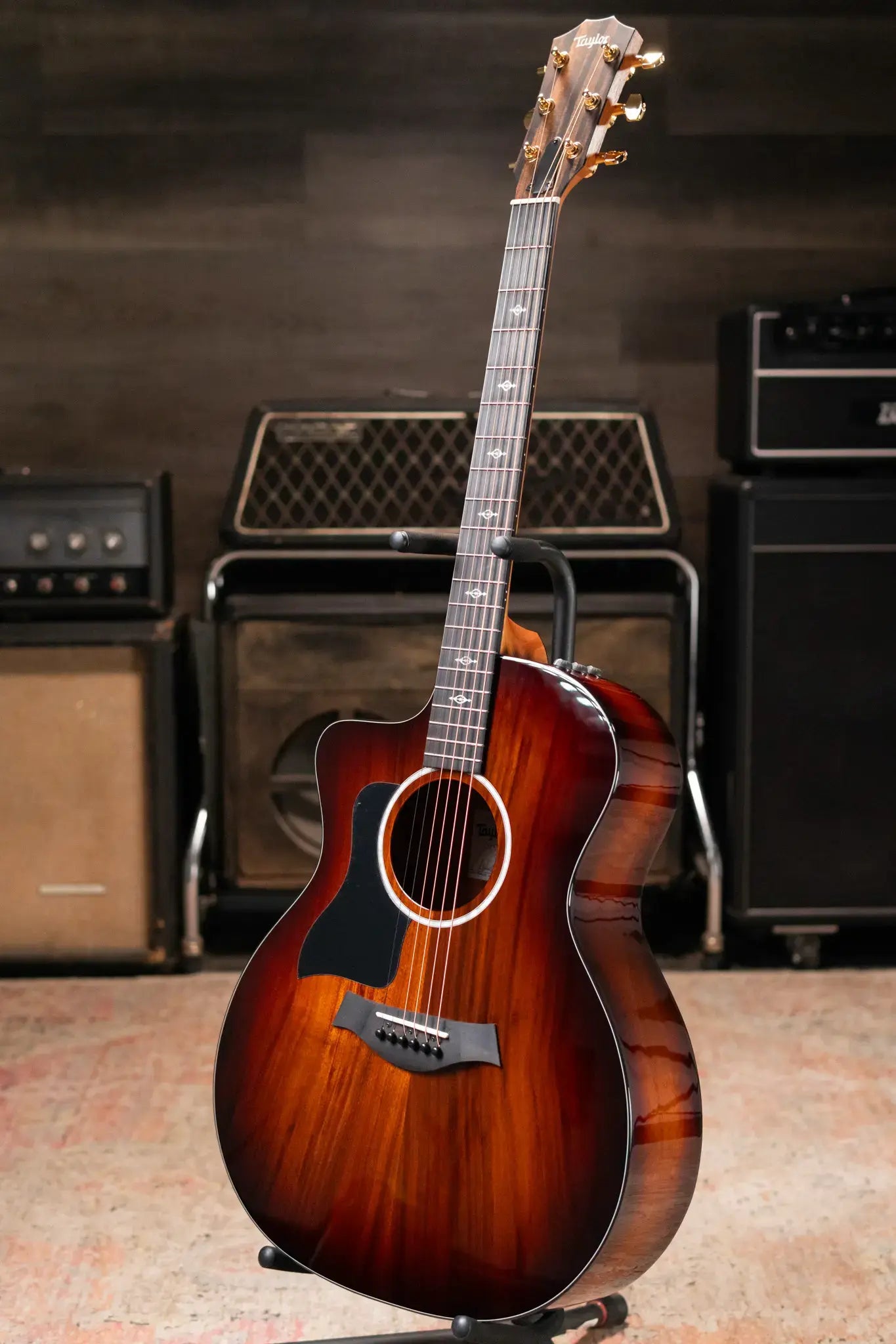 Taylor 224ce-K DLX Left-Handed Grand Auditorium Acoustic/Electric Guitar with Hardshell Case
