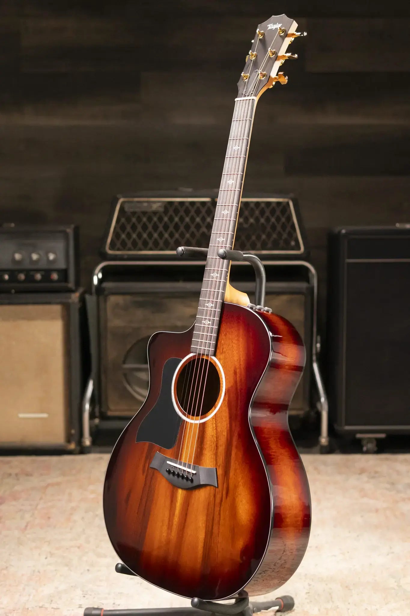 Taylor 224ce-K DLX Left-Handed Grand Auditorium Acoustic/Electric Guitar with Hardshell Case