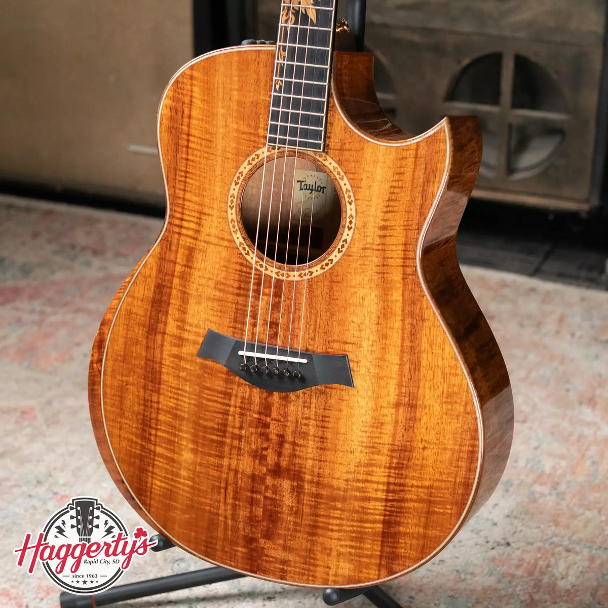 Taylor Custom Shop Catch C28ce #29 Grand Orchestra Acoustic/Electric - AA Koa with Hardshell Case - Floor Model Demo