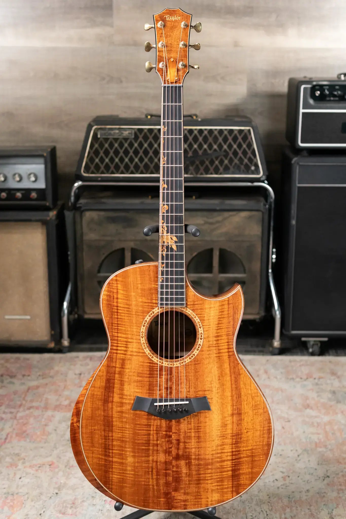 Taylor ‘24 Catch Custom C28ce #29 Grand Orchestra Acoustic/Electric - AA Koa with Hardshell Case - Floor Model Demo