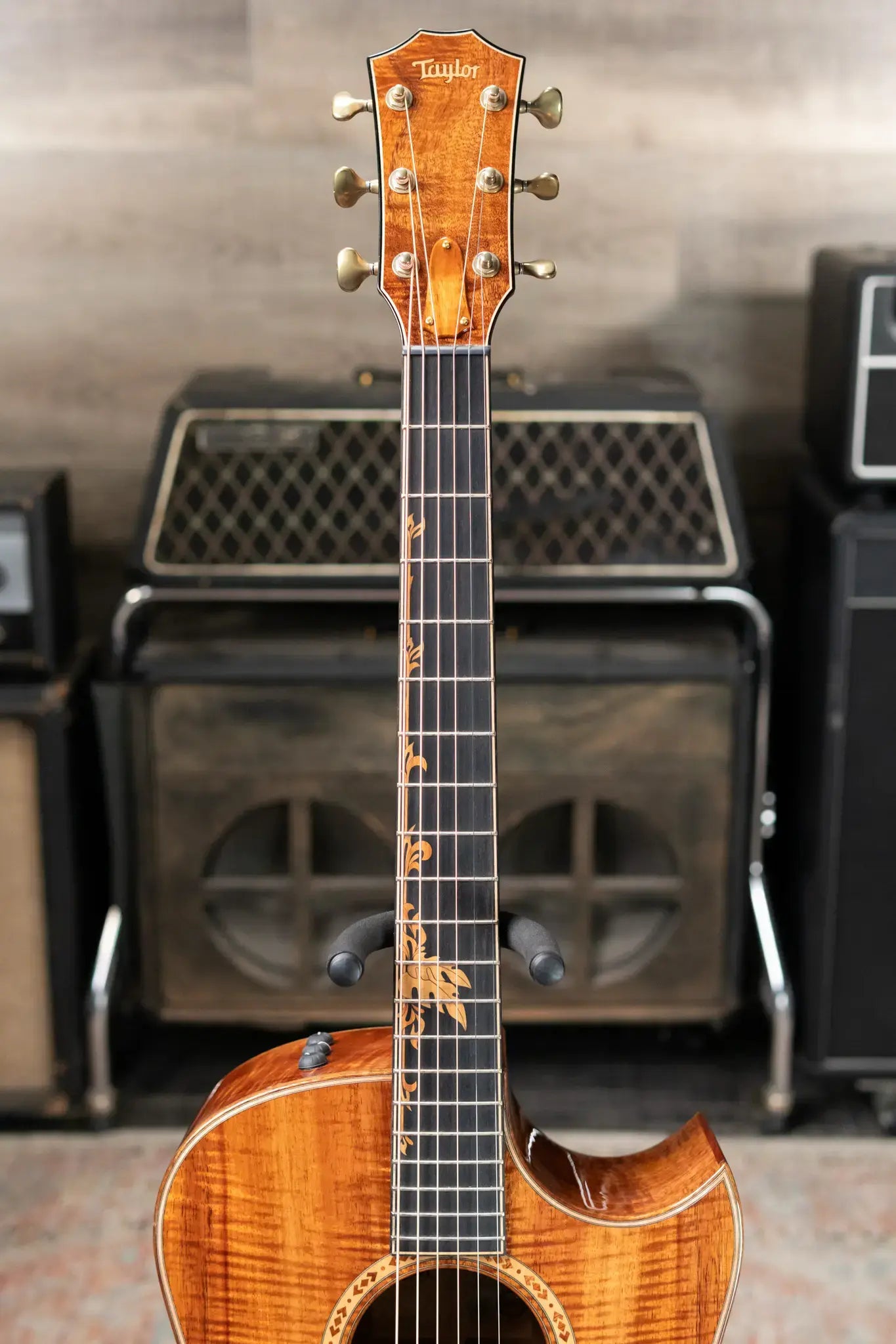 Taylor Custom Shop Catch C28ce #29 Grand Orchestra Acoustic/Electric - AA Koa with Hardshell Case - Floor Model Demo