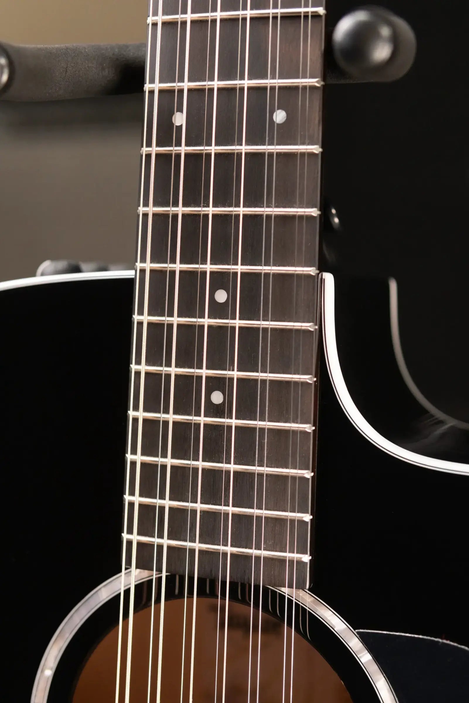 Taylor 250ce-BLK Plus 12-String Dreadnought Acoustic/Electric Guitar - Black with Aerocase - Factory Demo