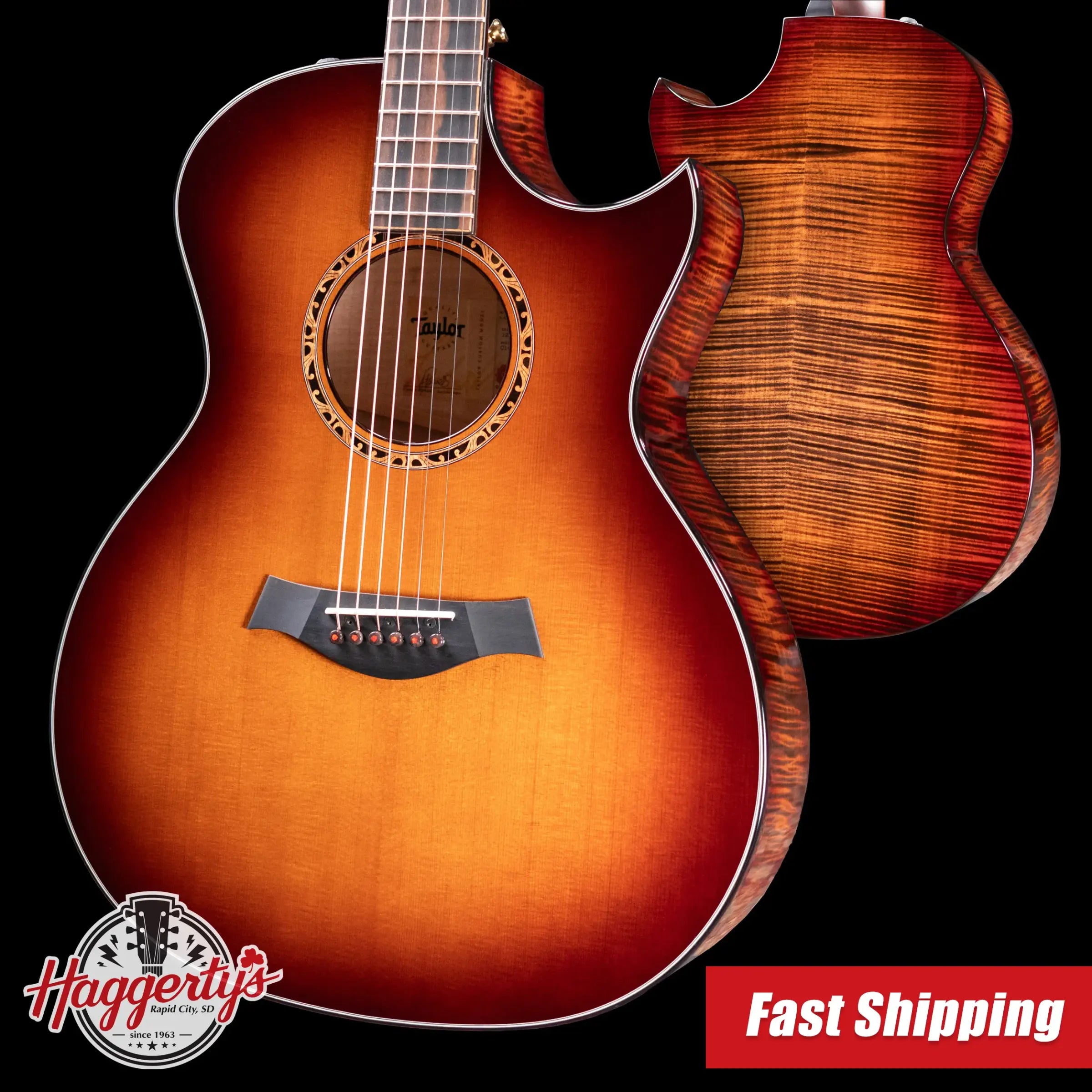 Taylor '25 Catch Custom C14ce #4 Grand Auditorium Maple/Sitka Acoustic/Electric Guitar with Hardshell Case