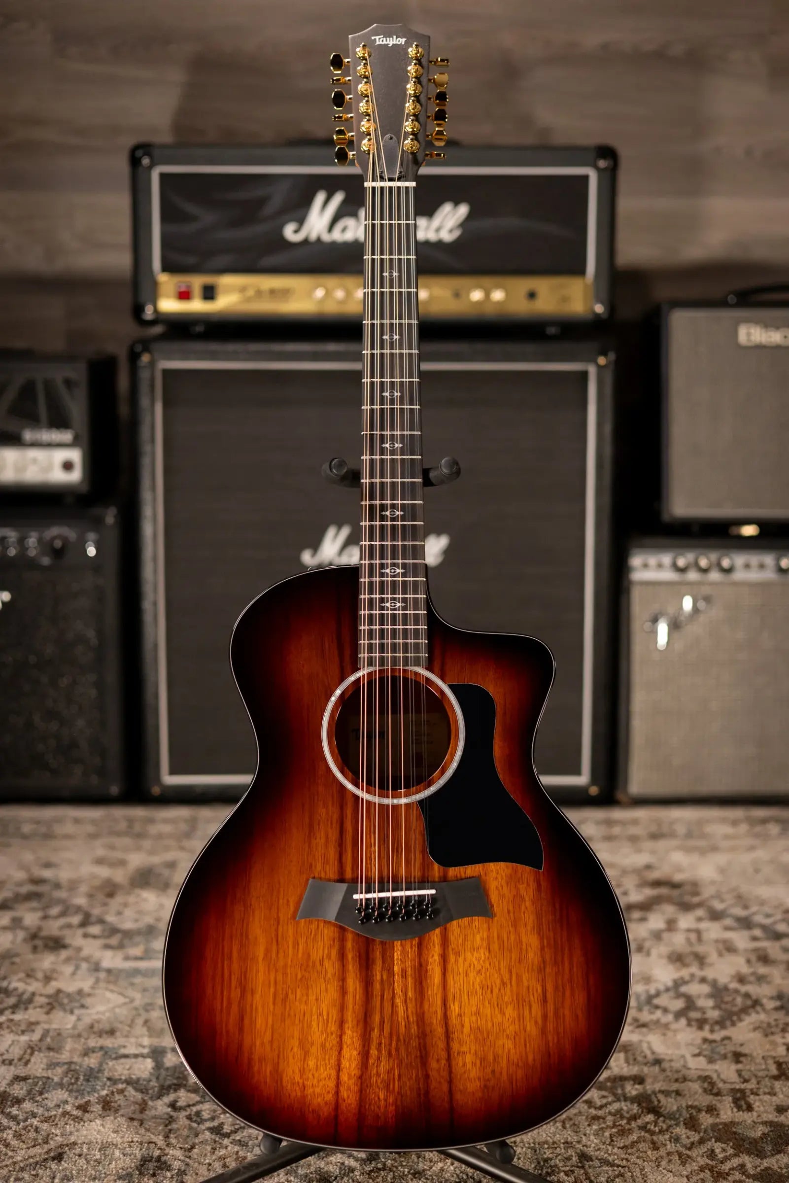 Taylor 264ce-K DLX 12-String Grand Auditorium Acoustic/Electric Guitar with Hardshell Case