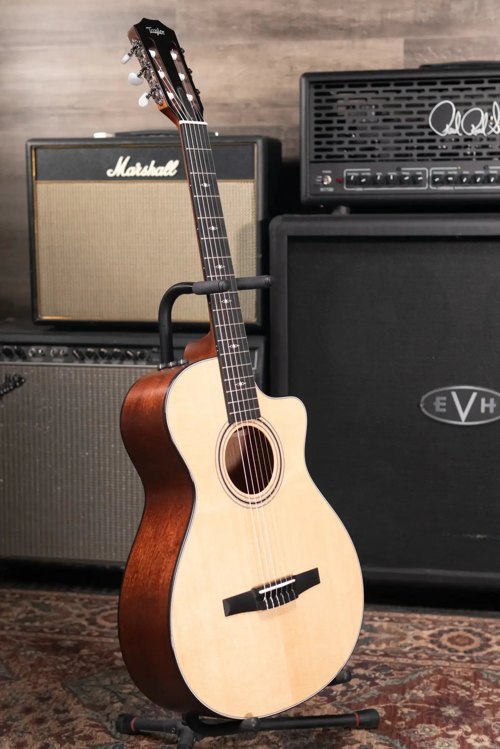 Taylor 312ce-N Nylon Grand Concert Acoustic/Electric Guitar with Hardshell Case